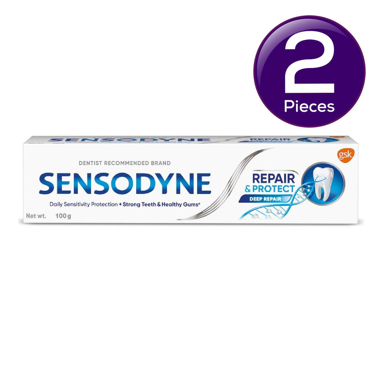 Sensodyne Toothpaste Repair & Protect, Tooth Paste For Deep Repair Of Sensitive Teeth 100 g Combo
