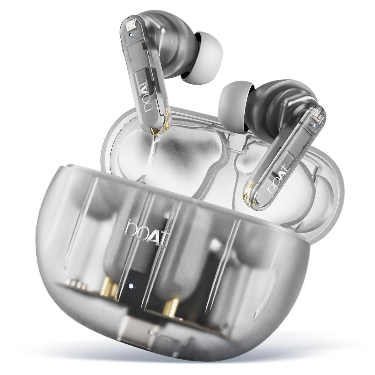 boAt Airdopes 191 Anc Tws Earbuds W/ 32db Anc, Ambient Mode, 60h Playback(Pellucid White)