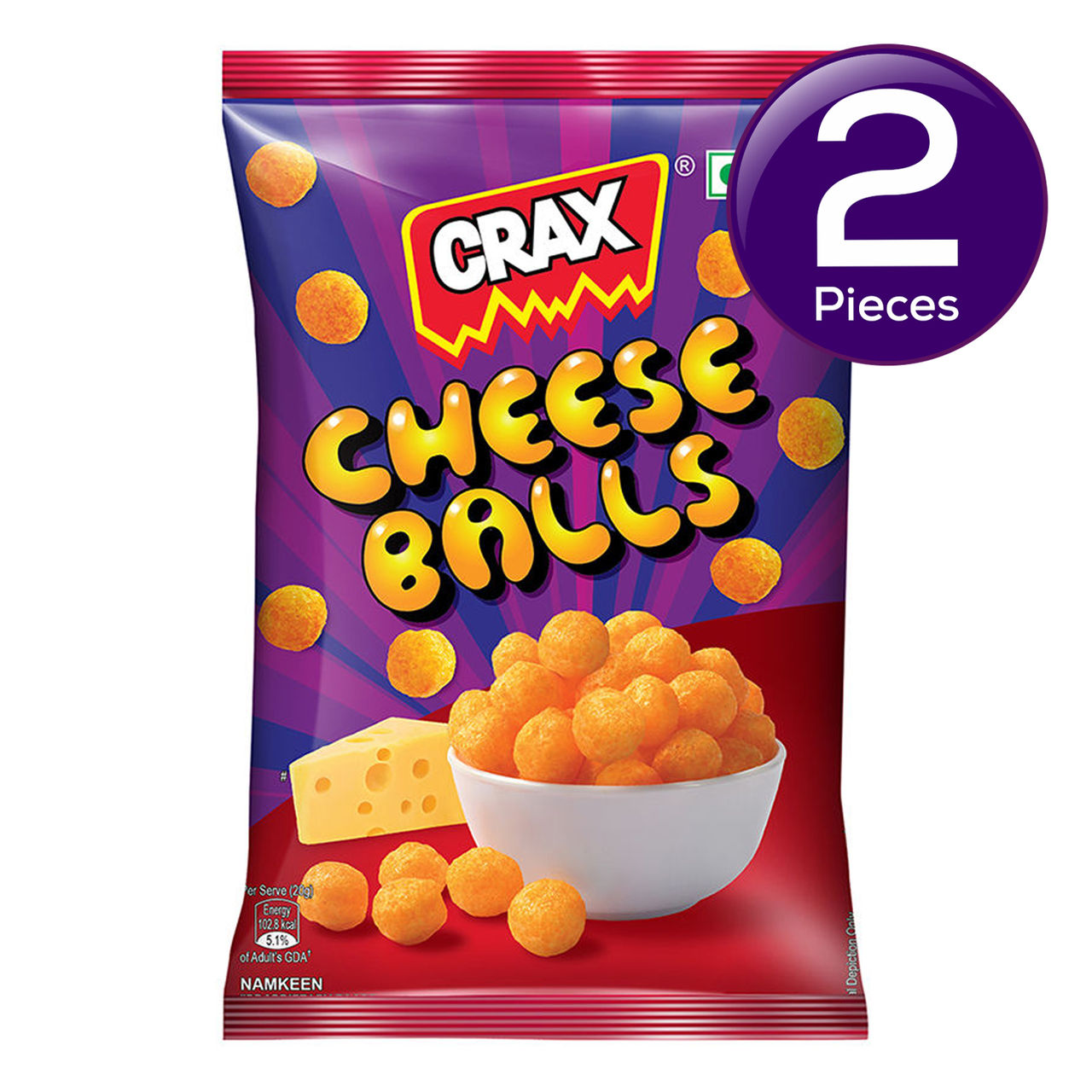 Crax Cheese Balls 65 g Combo