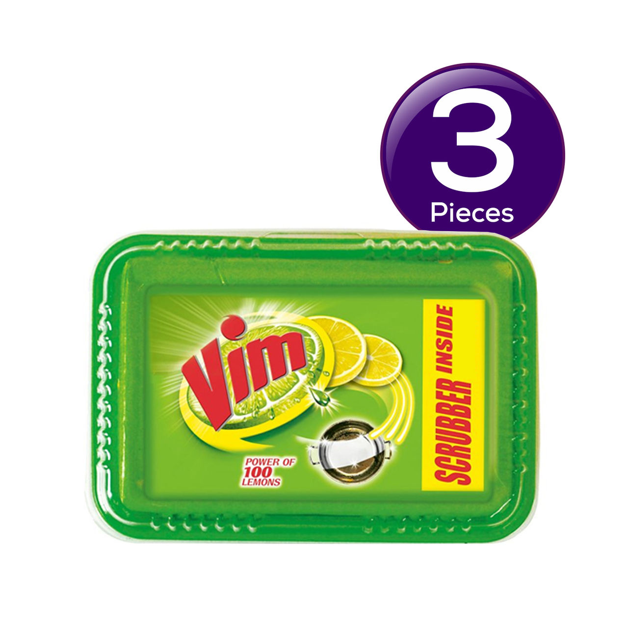 Vim Dishwash Bar Tub Lemon 500 g Combo