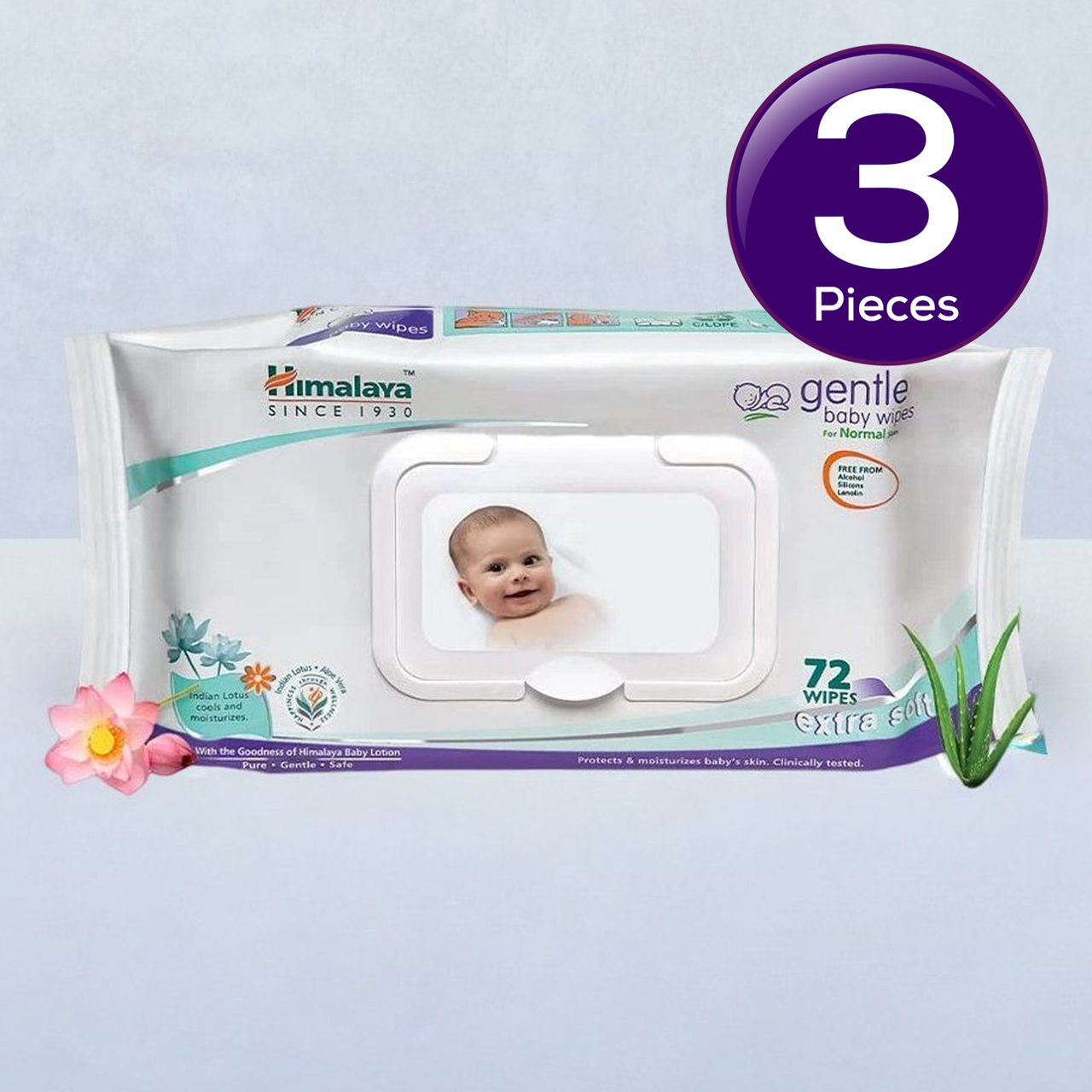 Himalaya Gentle Baby Wipes 72 pc Combo