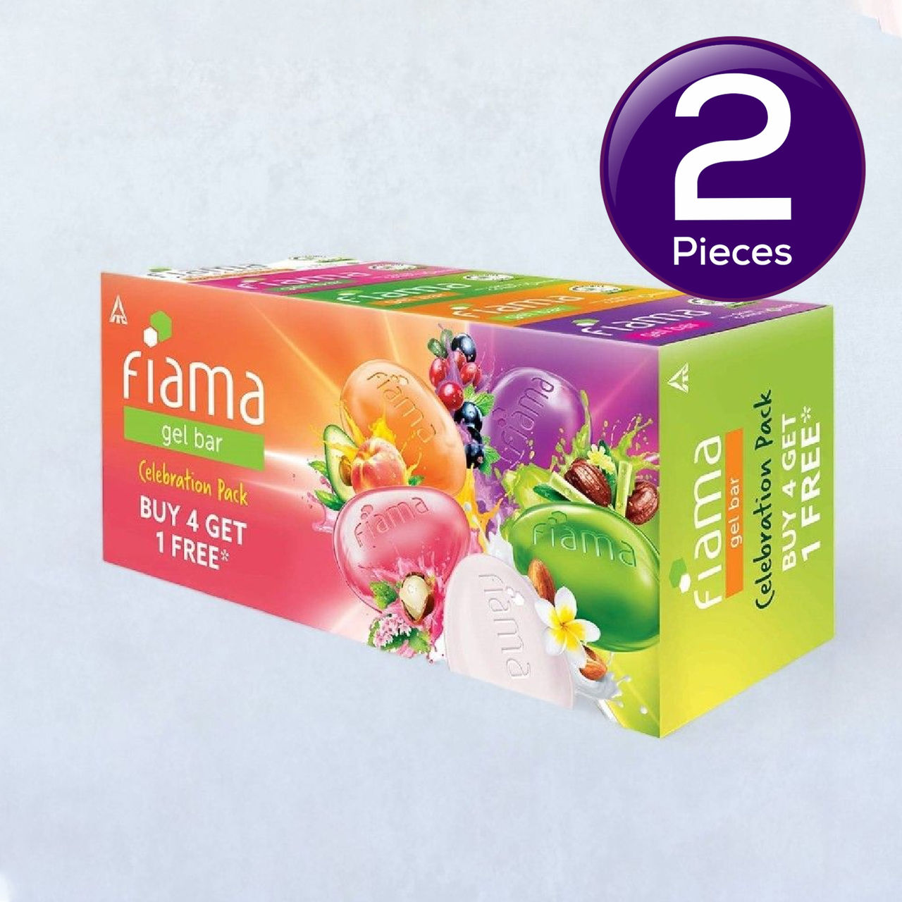 Fiama Gel Bar Celebration Pack With 5 Unique Gel Bars, with Skin Conditioners 625 g Combo