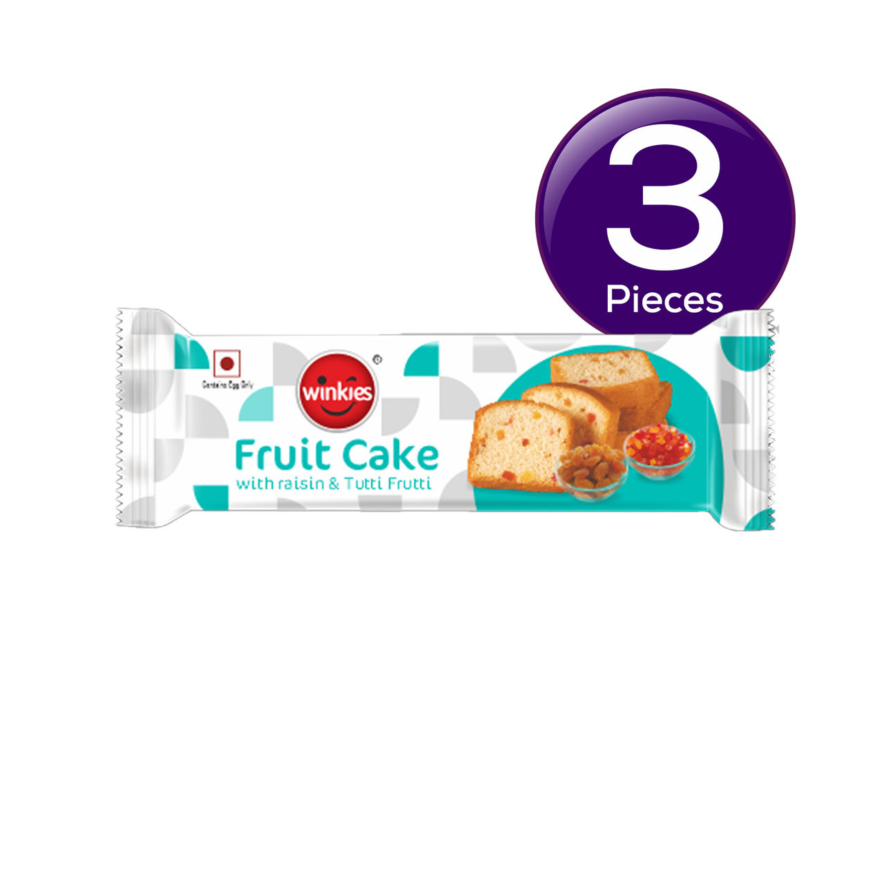 Winkies Fruit Cake Raisin & Tutti Fruitti 130 g Combo