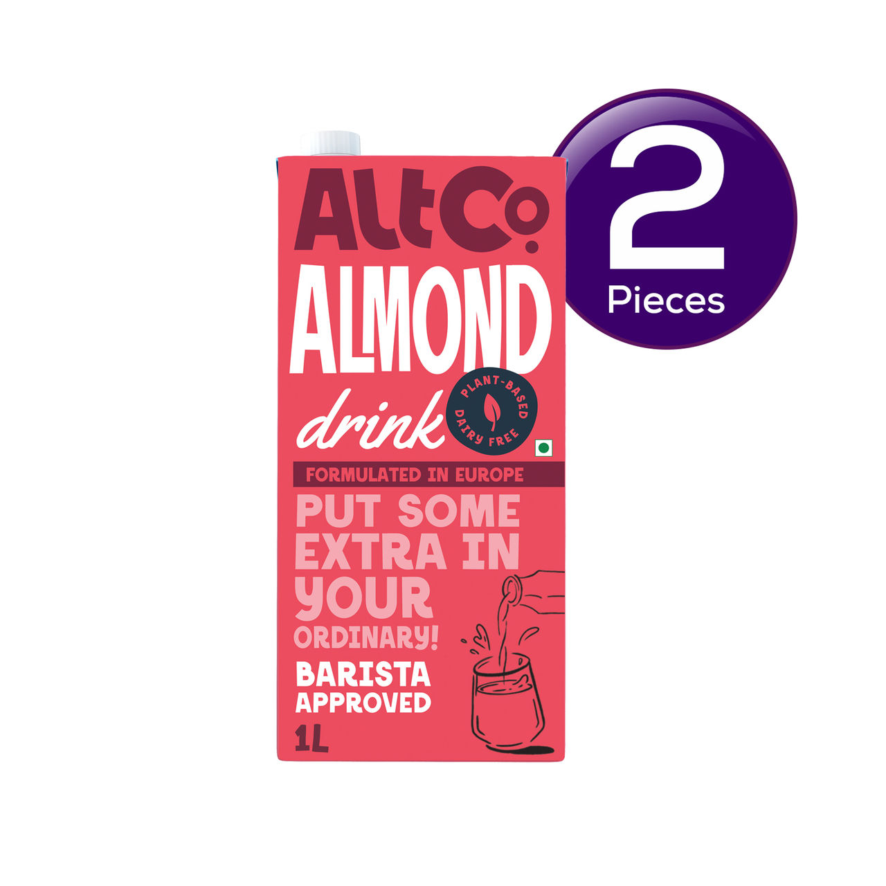 Alt Co Almond Beverage Unsweetened 1 l Combo