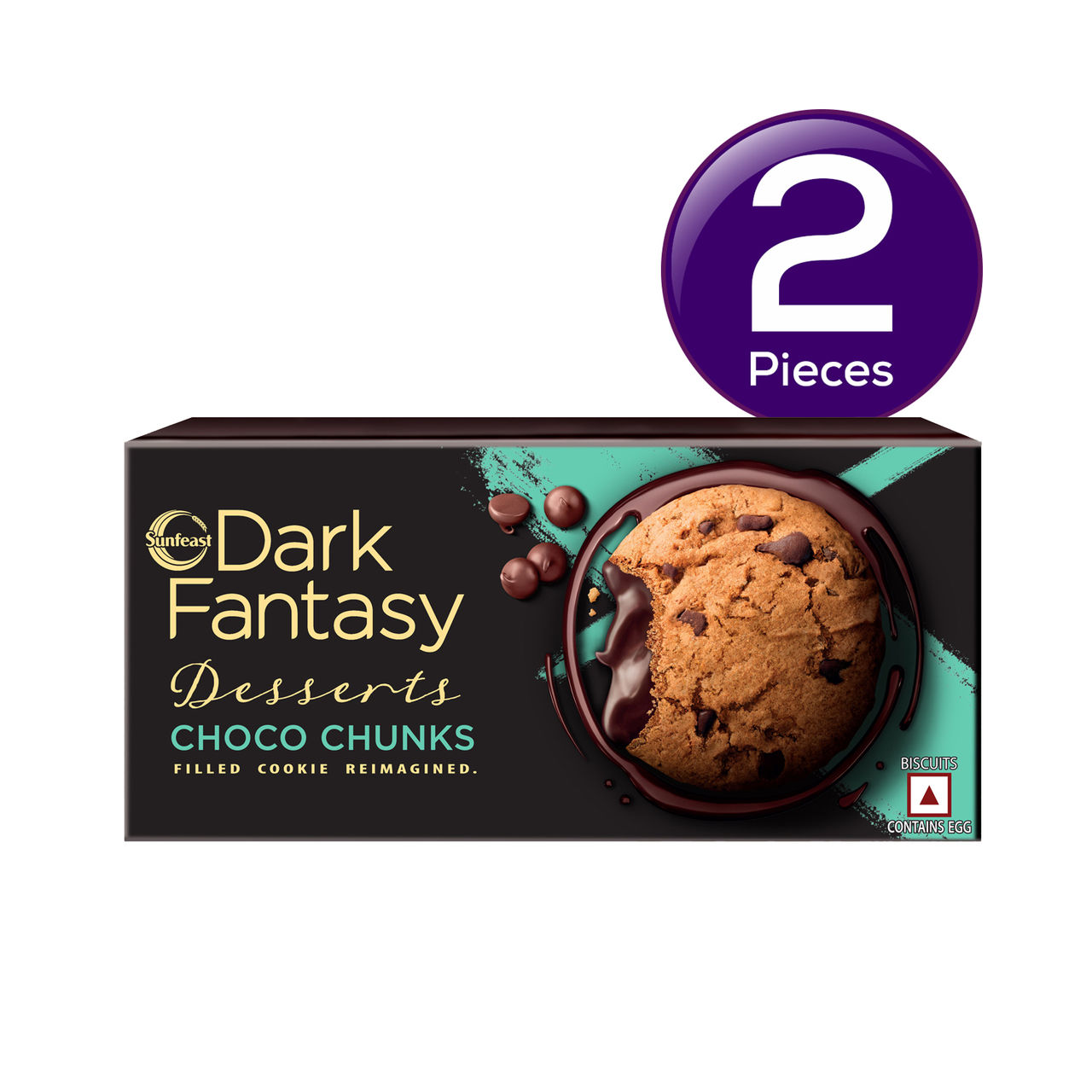 Sunfeast Dark Fantasy Desserts Choco Chunks Filled Cookie Reimagined 75 g Combo