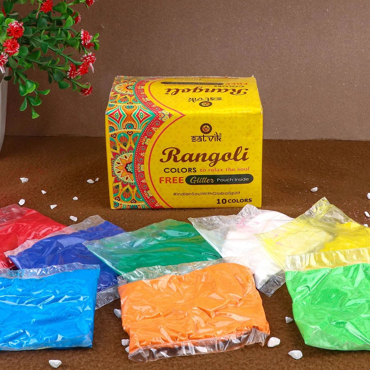 Satvik Rangoli Pack of 10 - Pouch