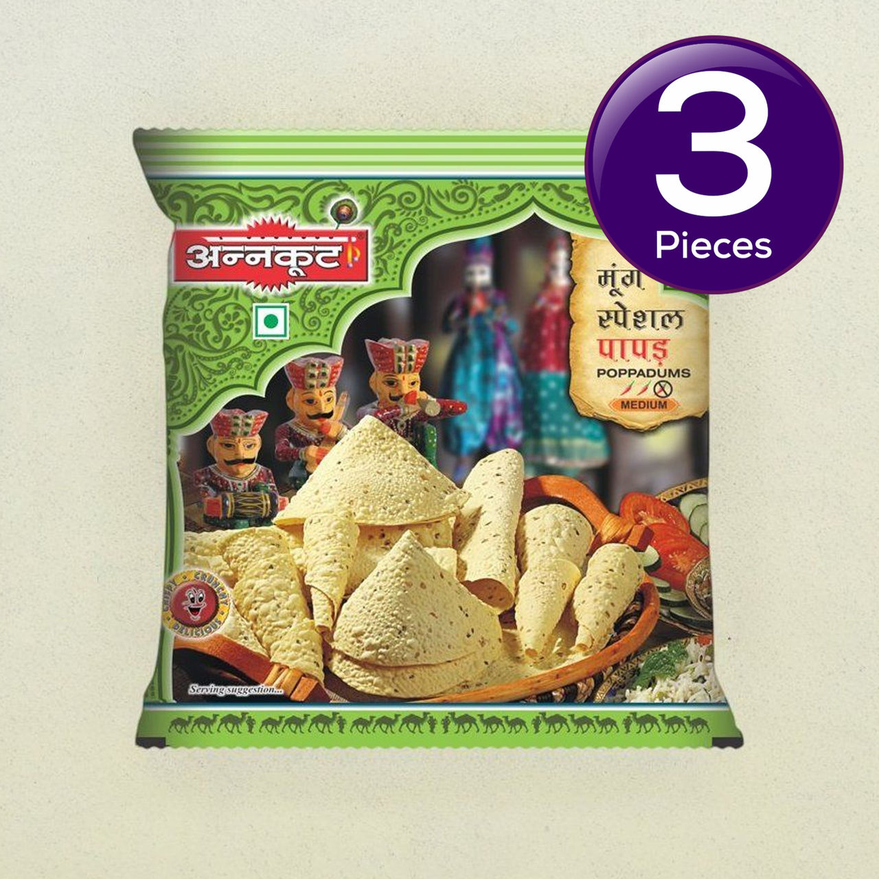 Annkoot Moong Special Papad 200 g Combo
