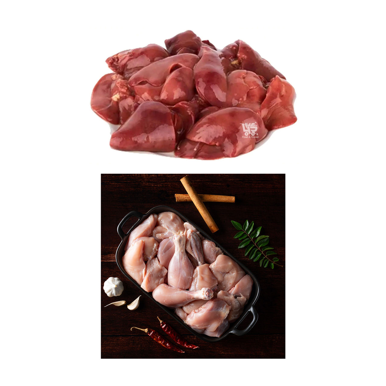 Relish Chicken Curry Cut Without Skin(500gms) & Relish Chicken Liver(250gms) Combo