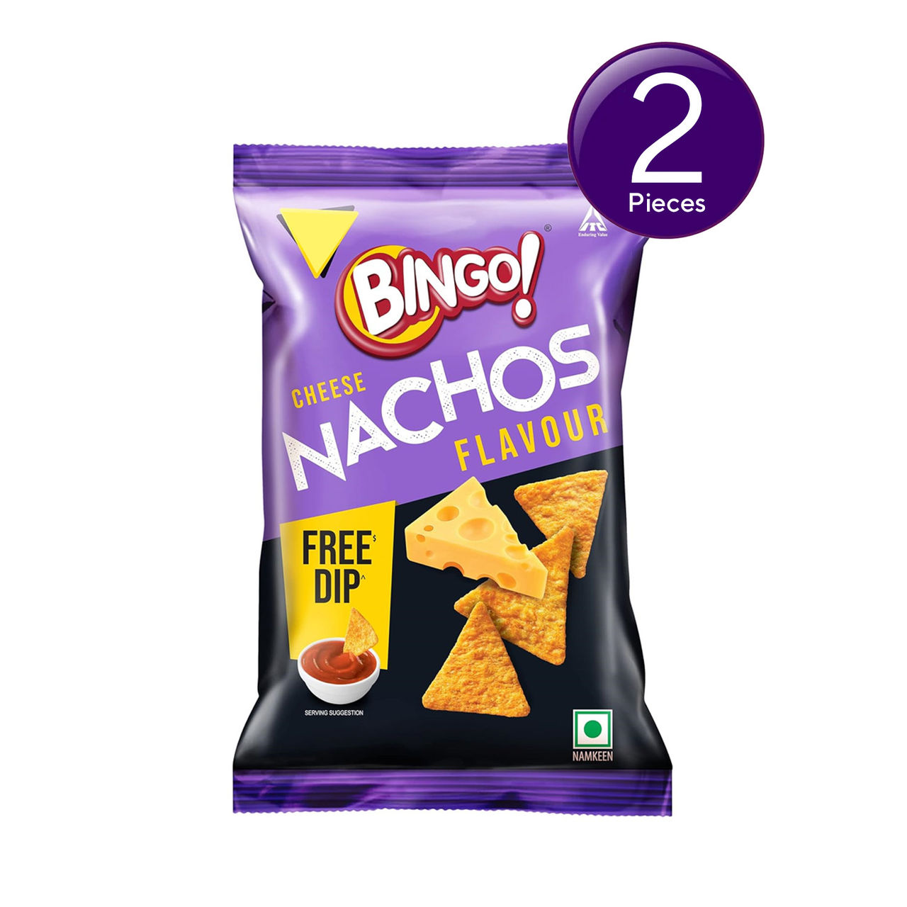 Bingo! Mad Angles Cheese Nachos 80 g X 2 Combo