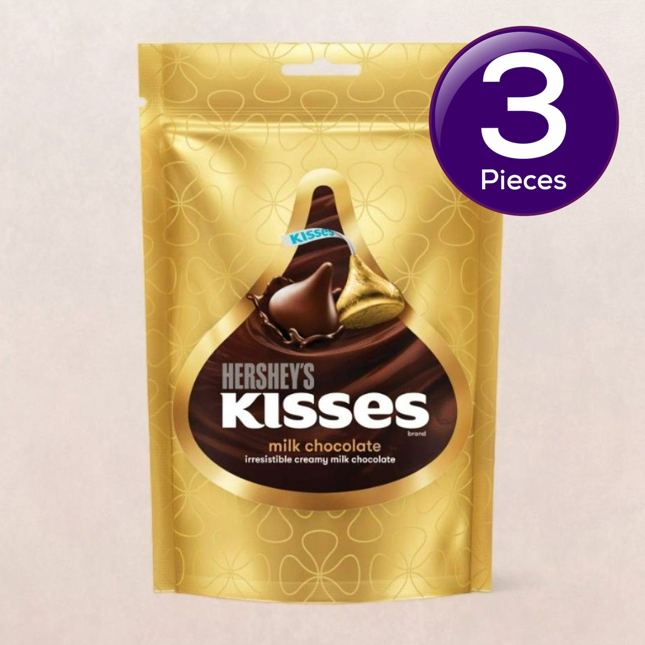 Hershey'S Kisses Milk Chocolate Share Bag 108 g Combo