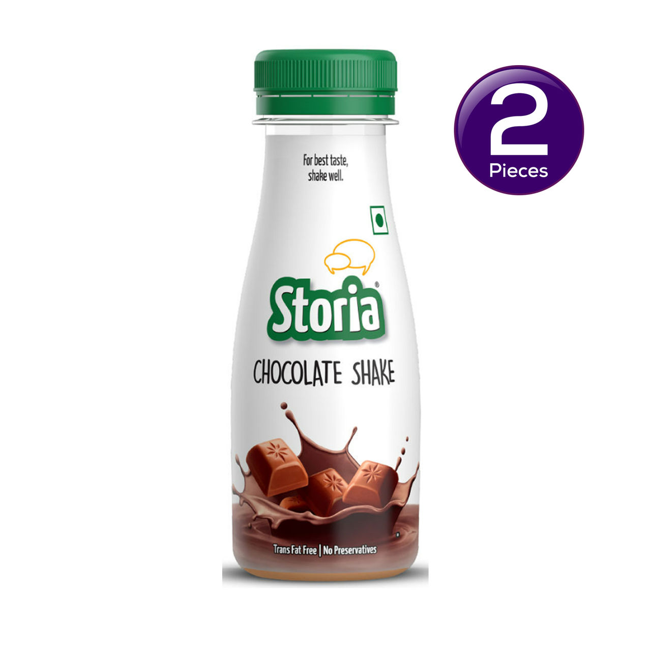Storia Chocolate Shake, No Added Preservatives, Trans Fat Free 180 ml Combo