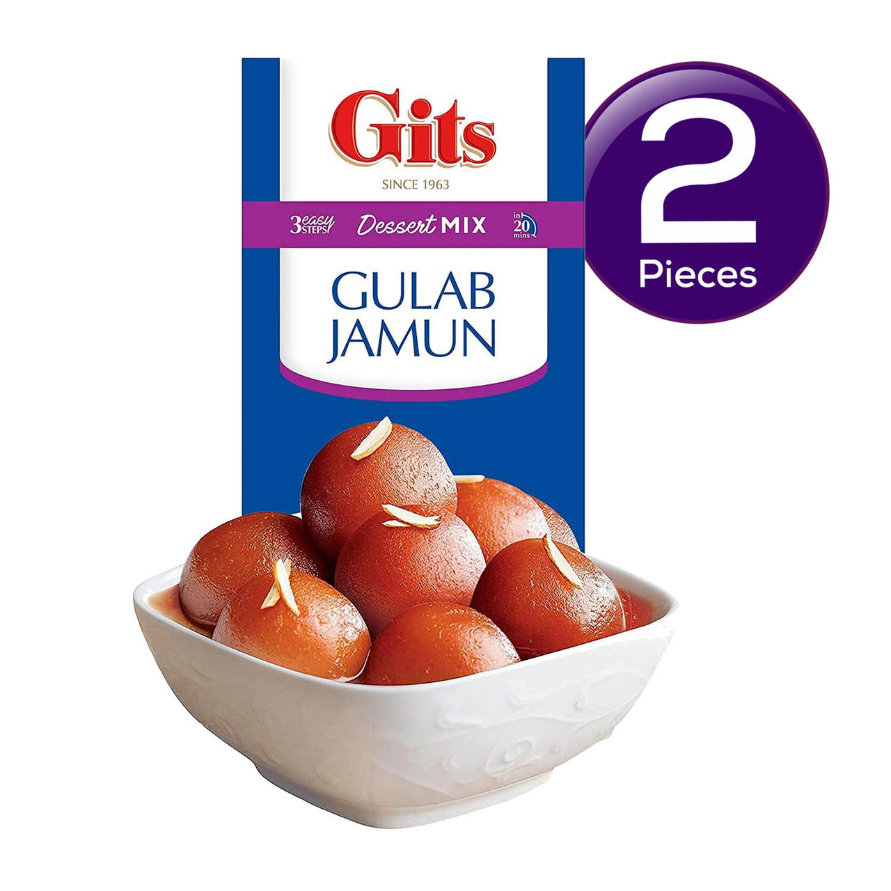 Gits Gulab Jamun Instant Dessert Mix 500 g Combo