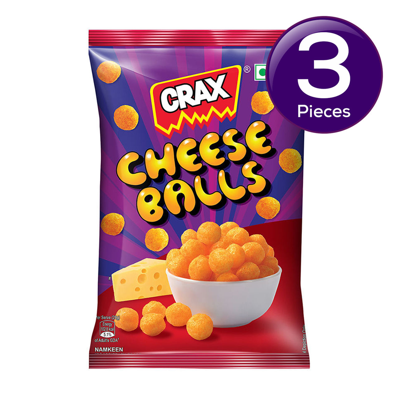 Crax Cheese Balls 65 g Combo