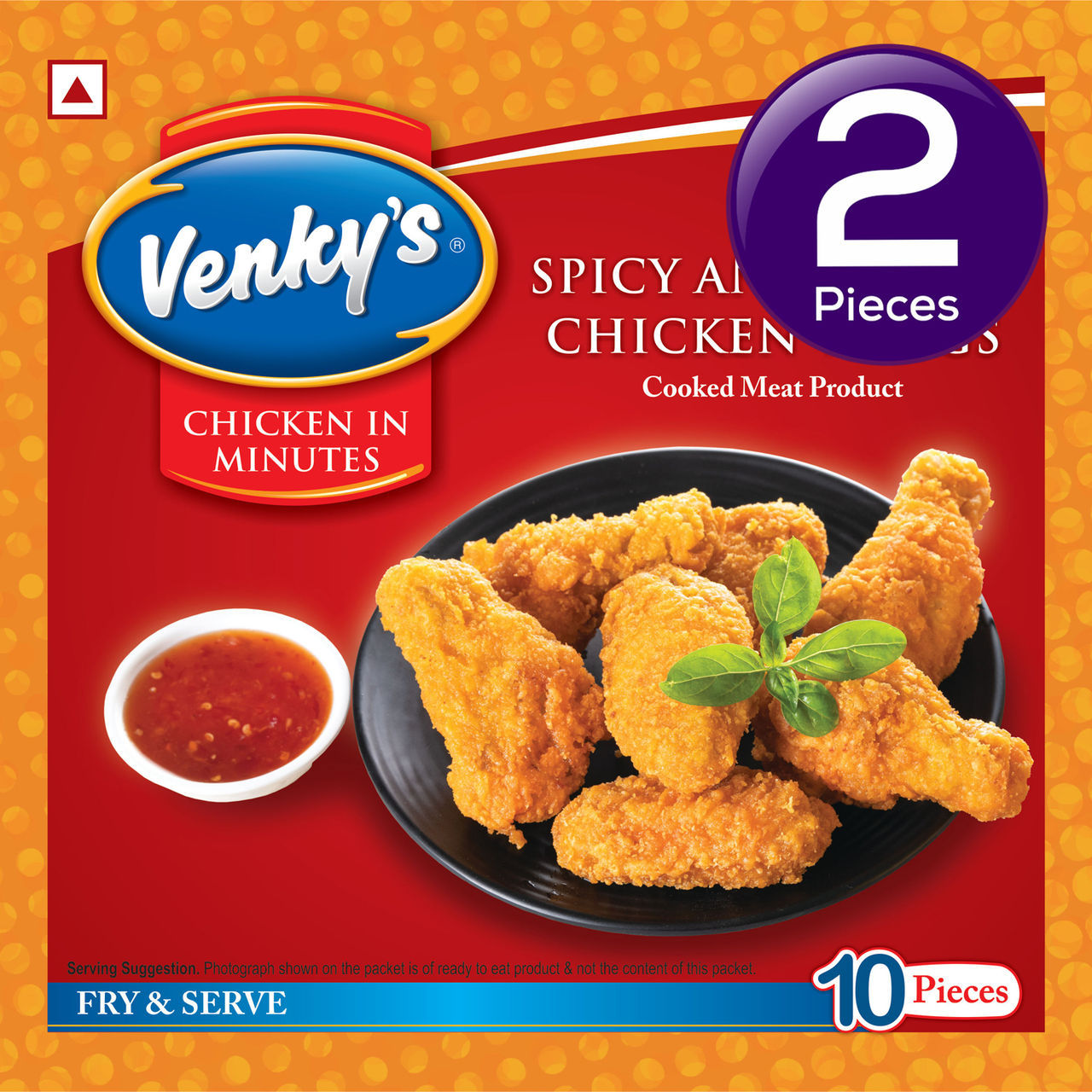 Venky's Spicy And Crispy Chicken Wings 10 pc Combo