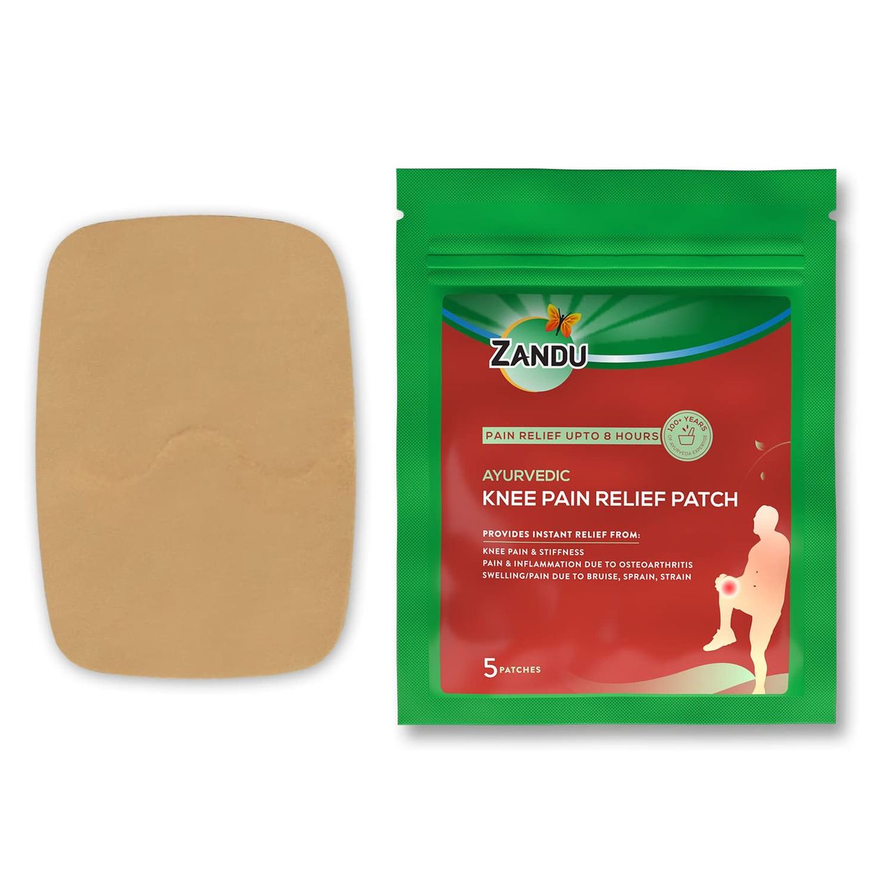 Zandu Ayurvedic Knee Pain Relief Patch (Pack of 5 patches)