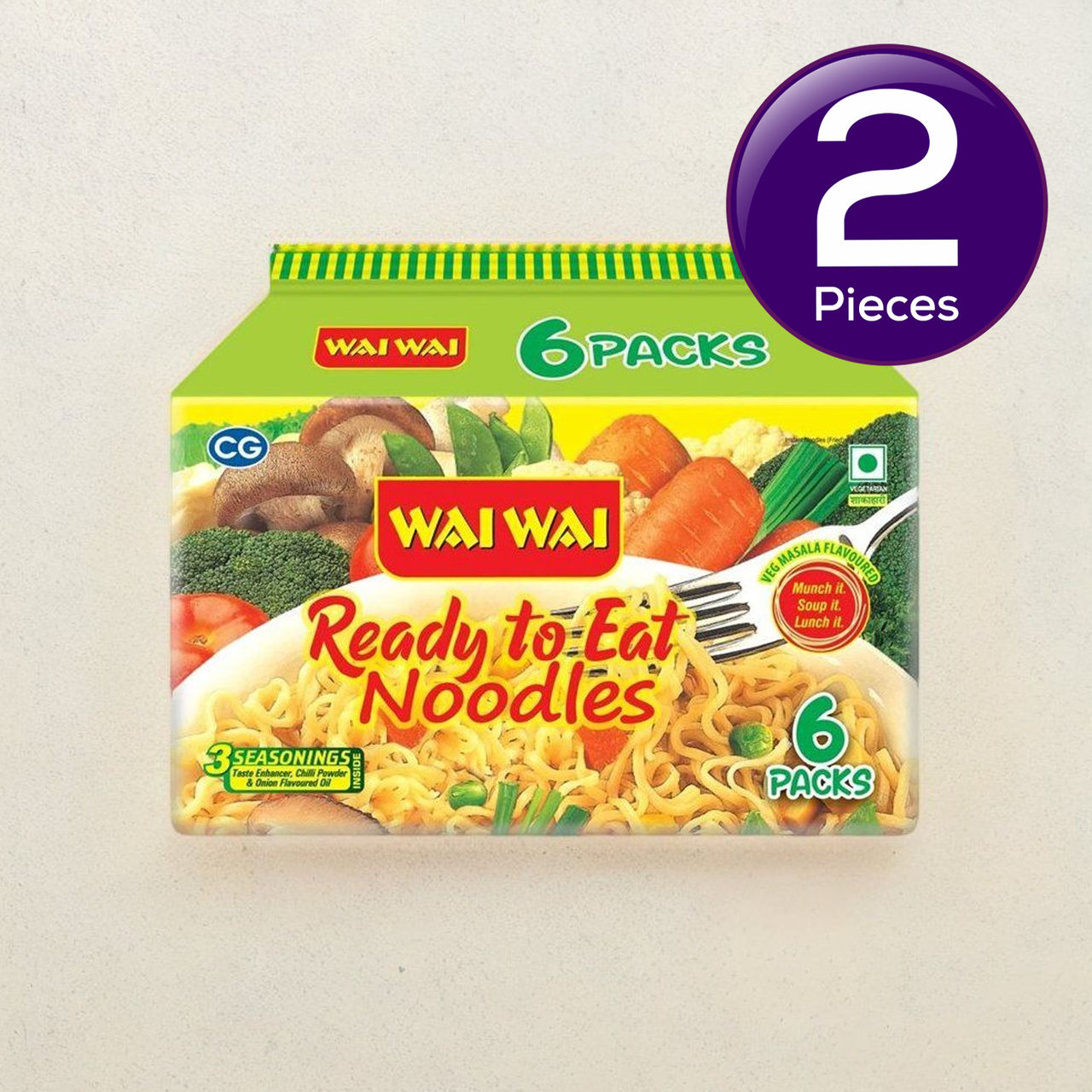 Wai Wai Veg Noodles 420 g Combo