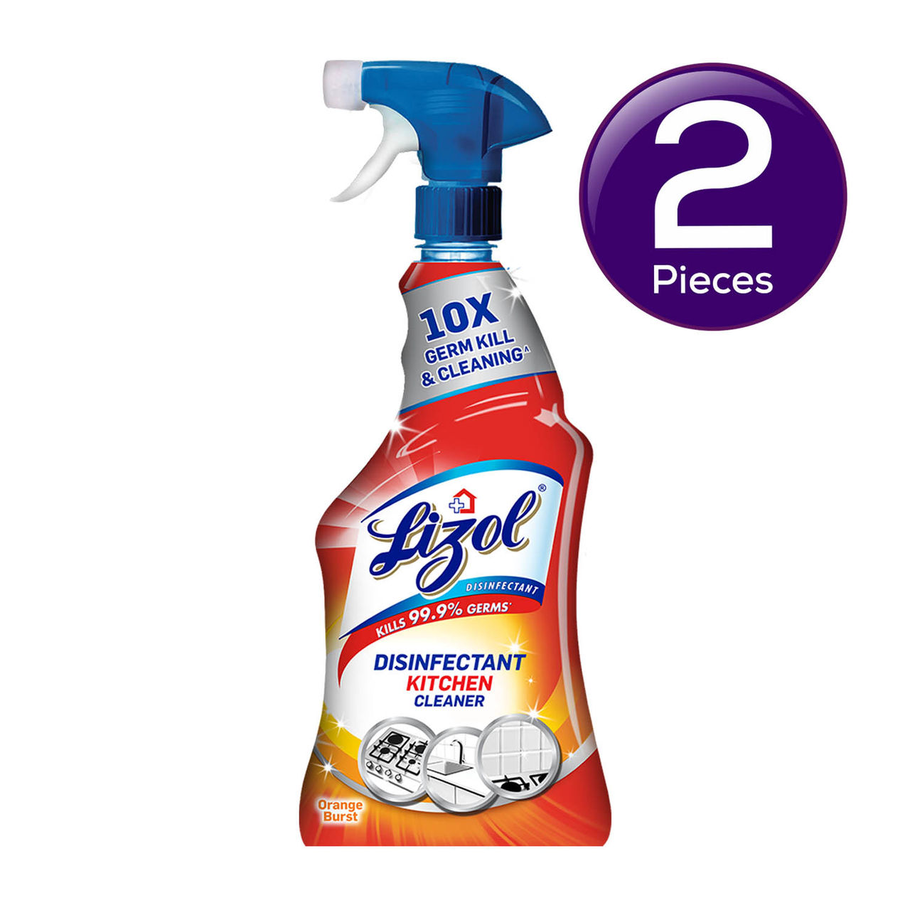 Lizol Kitchen Cleaner Spray - Cleans Stove, Chimney & Sink 450 ml Combo