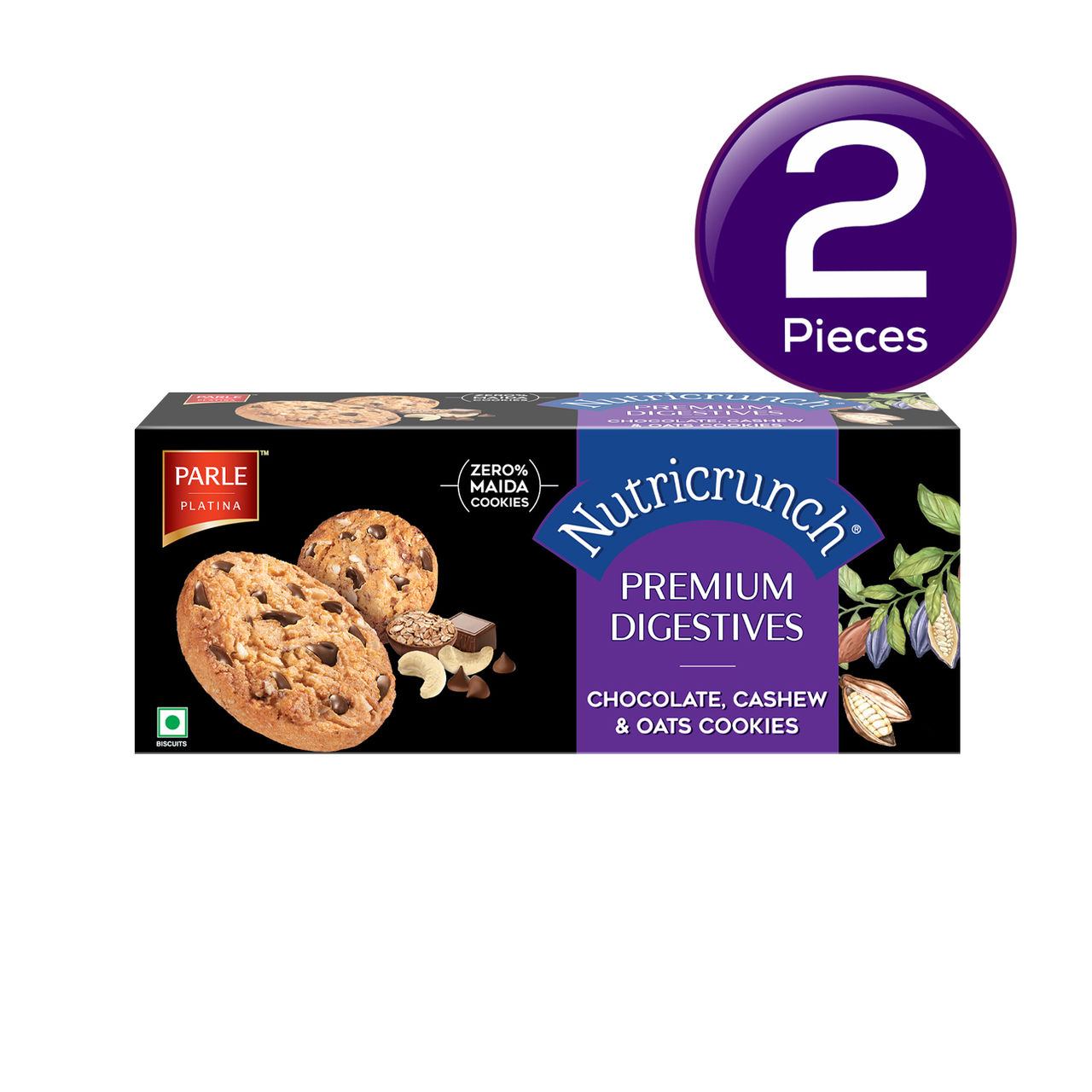 Parle Nutricrunch Choc Cashew & Oat 75 g Combo