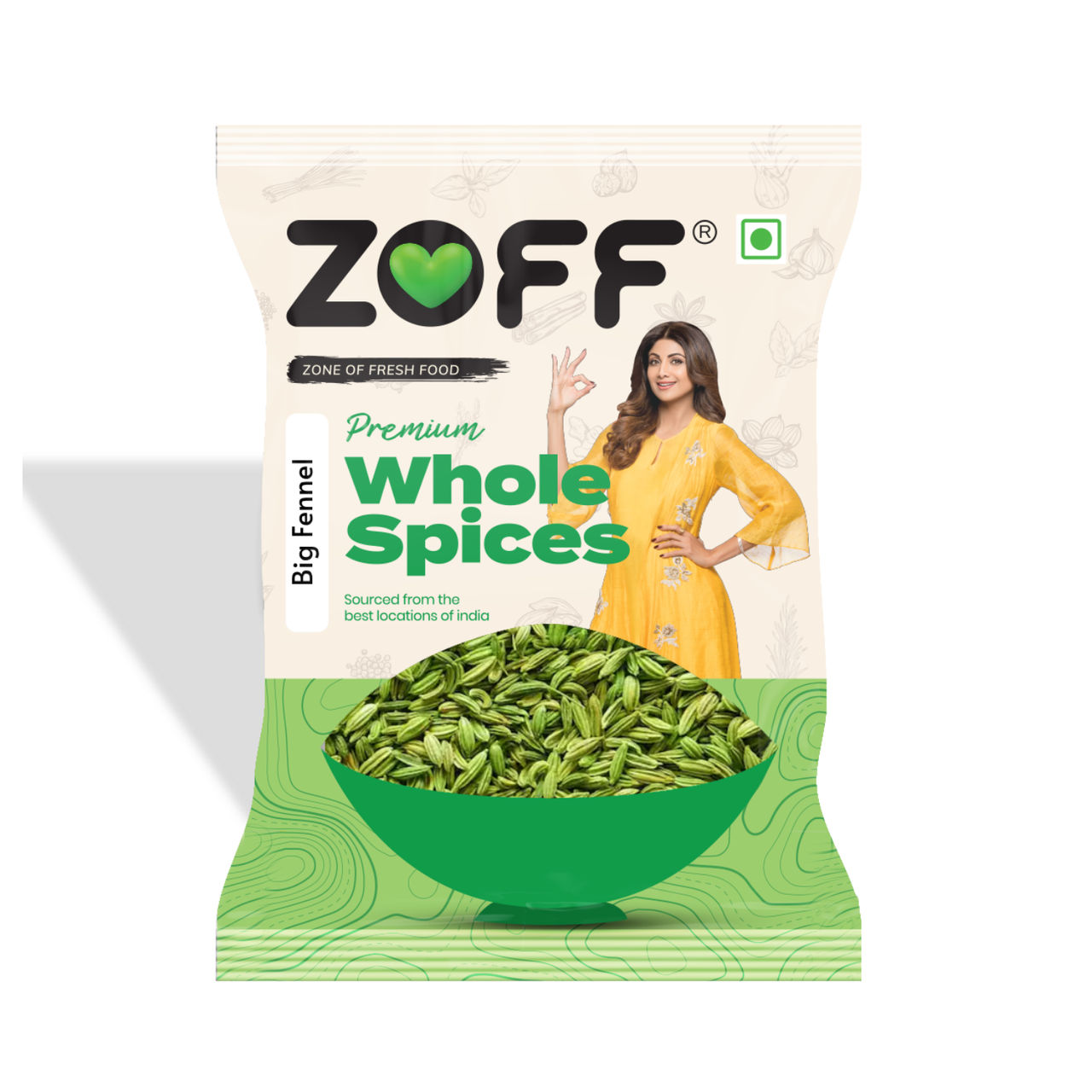 ZOFF Big Fennel Seeds Whole - Saunf