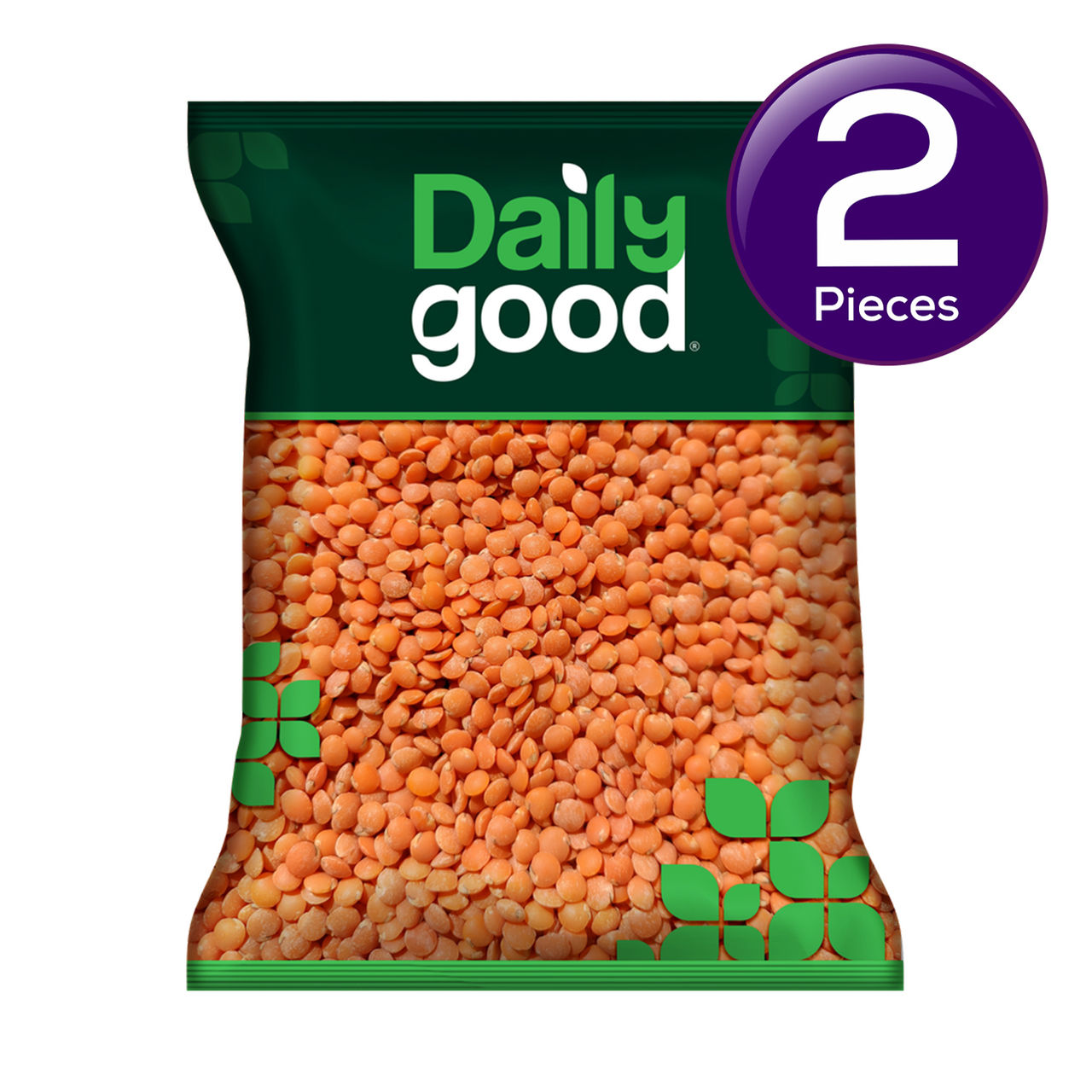 Daily Good Unpolished Red Masoor Whole - Malka - Lentils 1 kg Combo