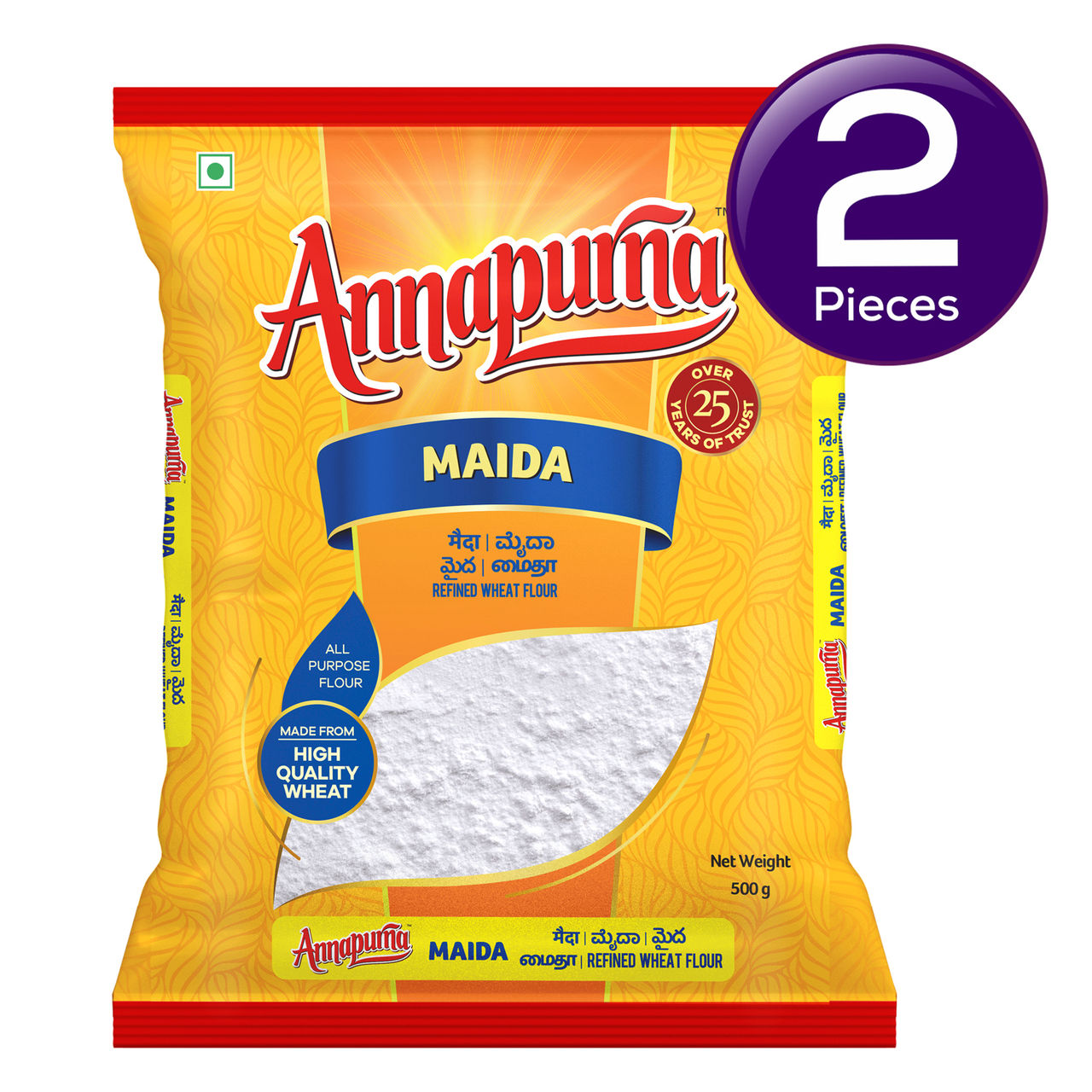 Annapurna Maida / Refined Wheat Flour 500 g Combo