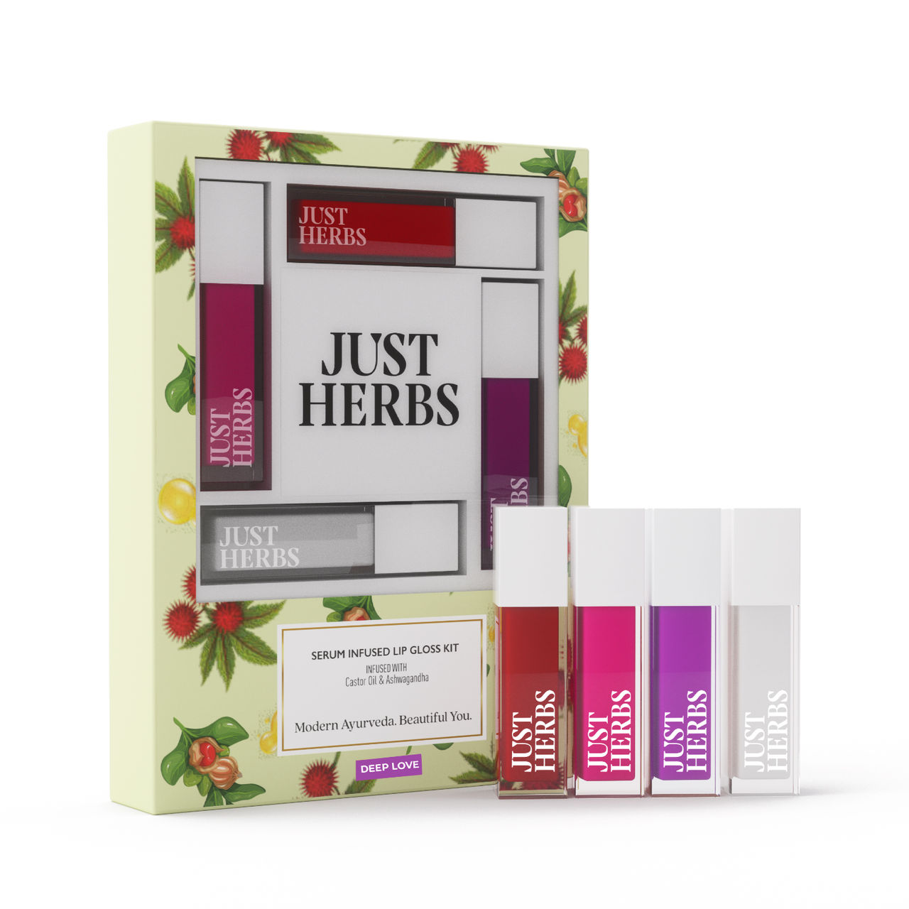 Just Herbs Serum Infused Lip Gloss (Deep Love)