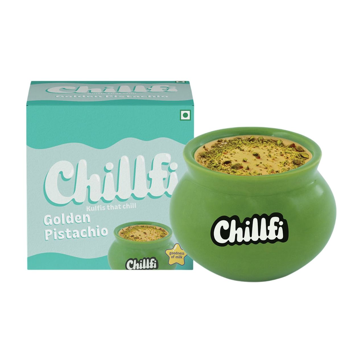 Hocco Golden Pistachio Matka Kulfi Ice Cream Cup