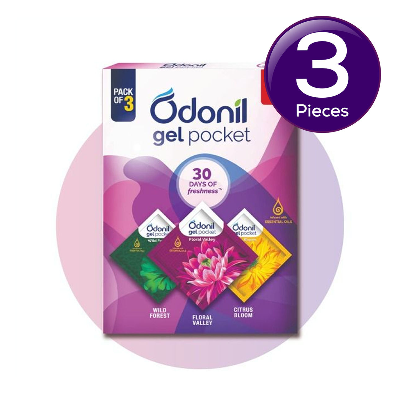 Odonil Gel Pocket Mix 1 pc Combo