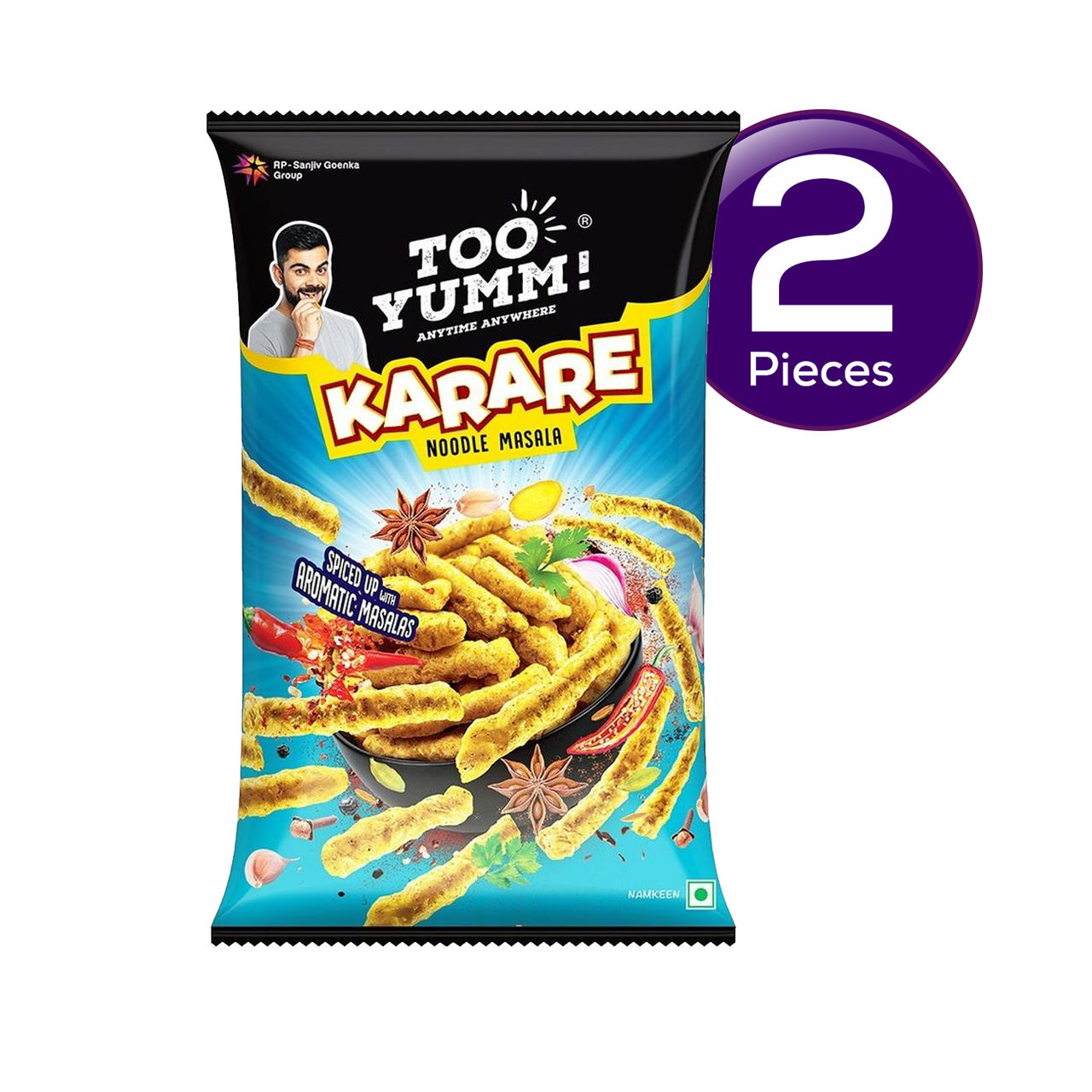 Too Yumm! Noodle Masala Karare | Munching Snack For Movies, Games, Parties & More 67 g Combo