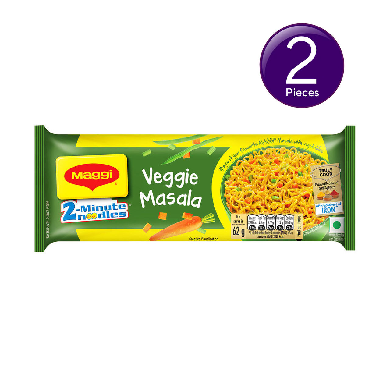 Maggi 2-Minutes Veggie Masala Noodles Combo