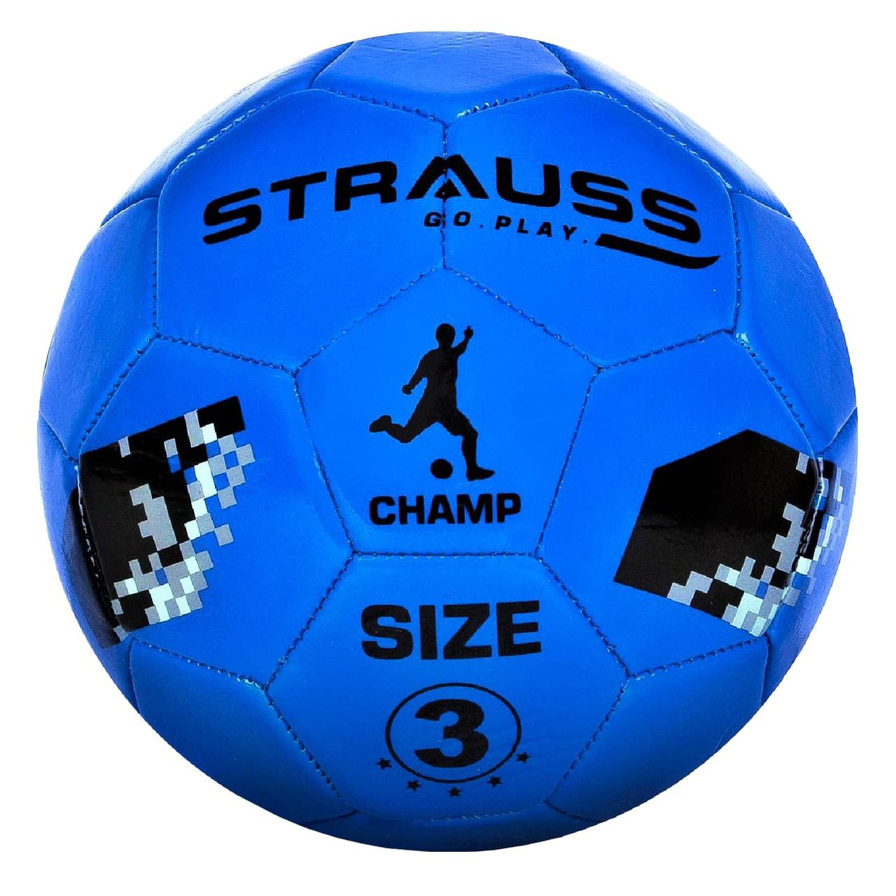 Strauss Champ Football, Size 3, Blue (for Kids)