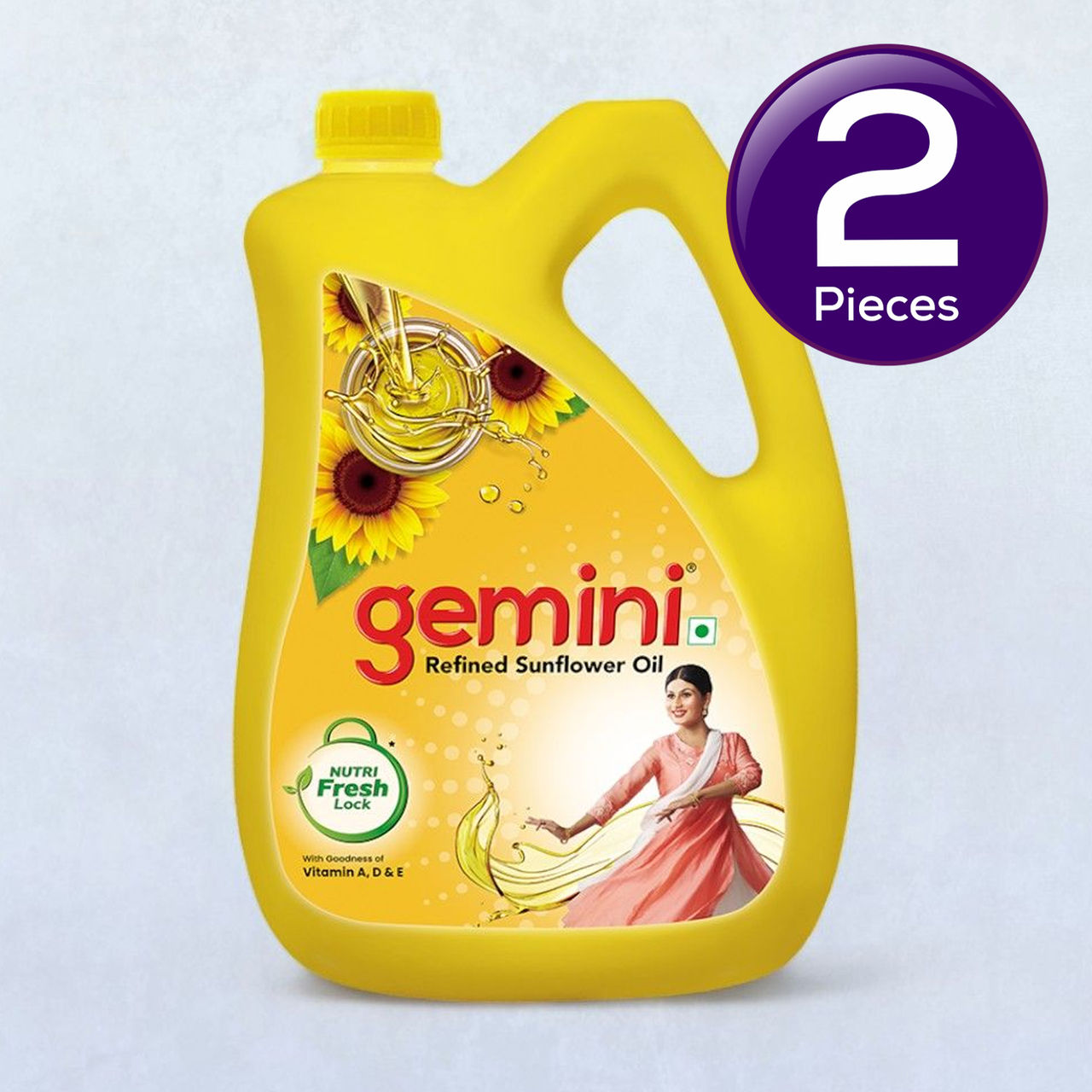 Gemini Refined Sunflower Oil | Jar 5 l Combo