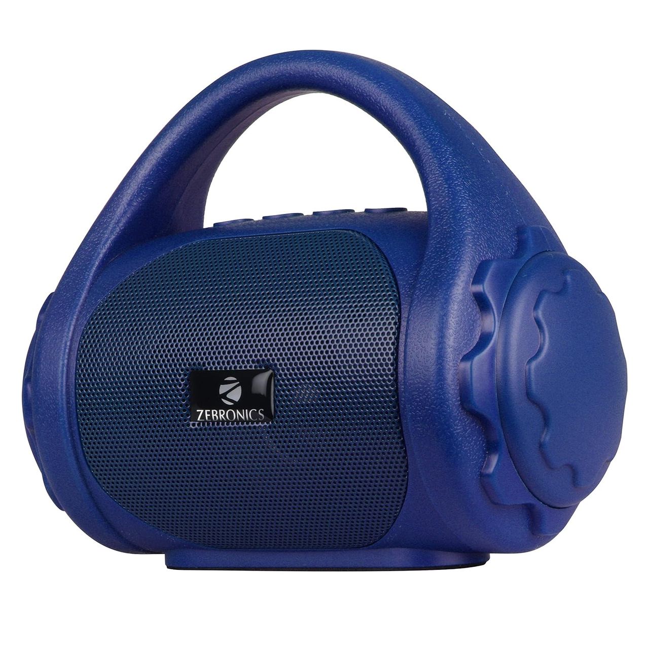 Zebronics County 3W BT Speaker With Carry Handle, USB, SD Card, AUX, FM & Call Function (Blue)
