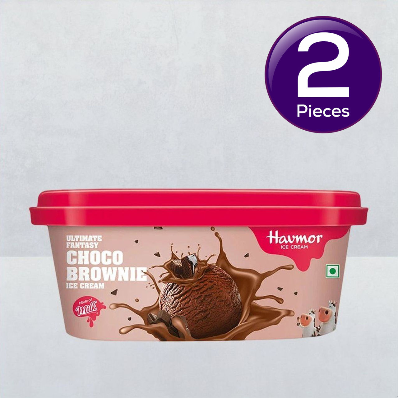 Havmor Choco Brownie Ice Cream Tub 750 ml Combo