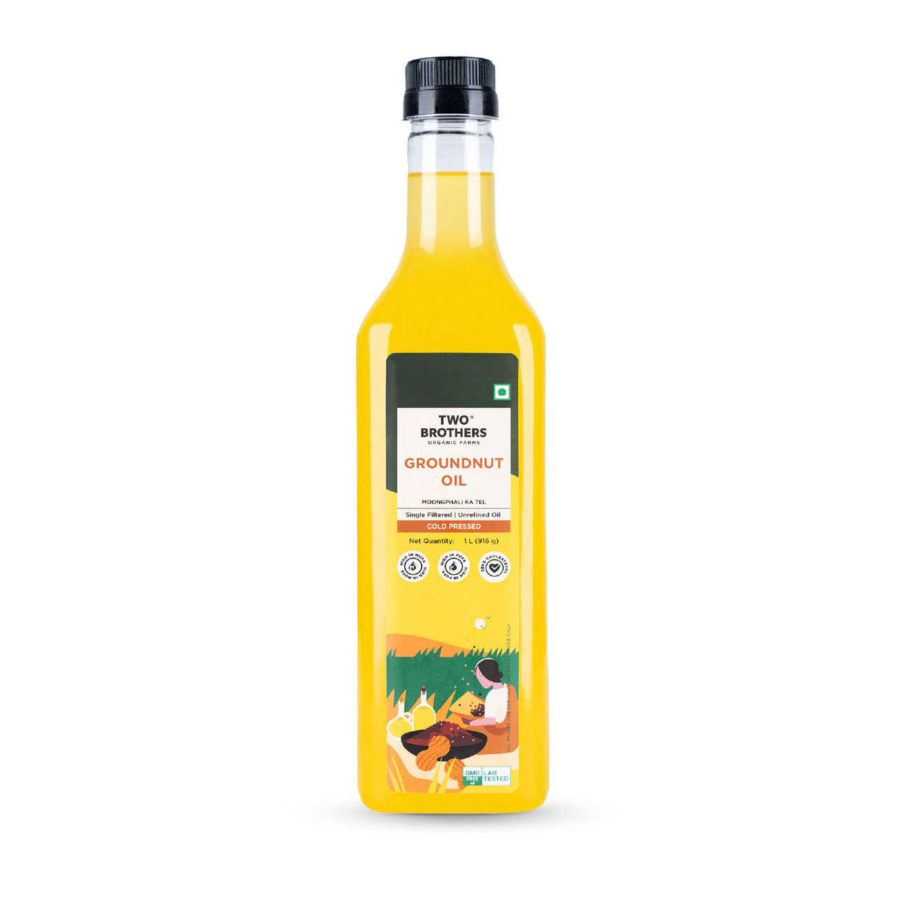 Two Brothers Peanut Oil Wood-Pressed Single-Filtered Plastic | Bottle