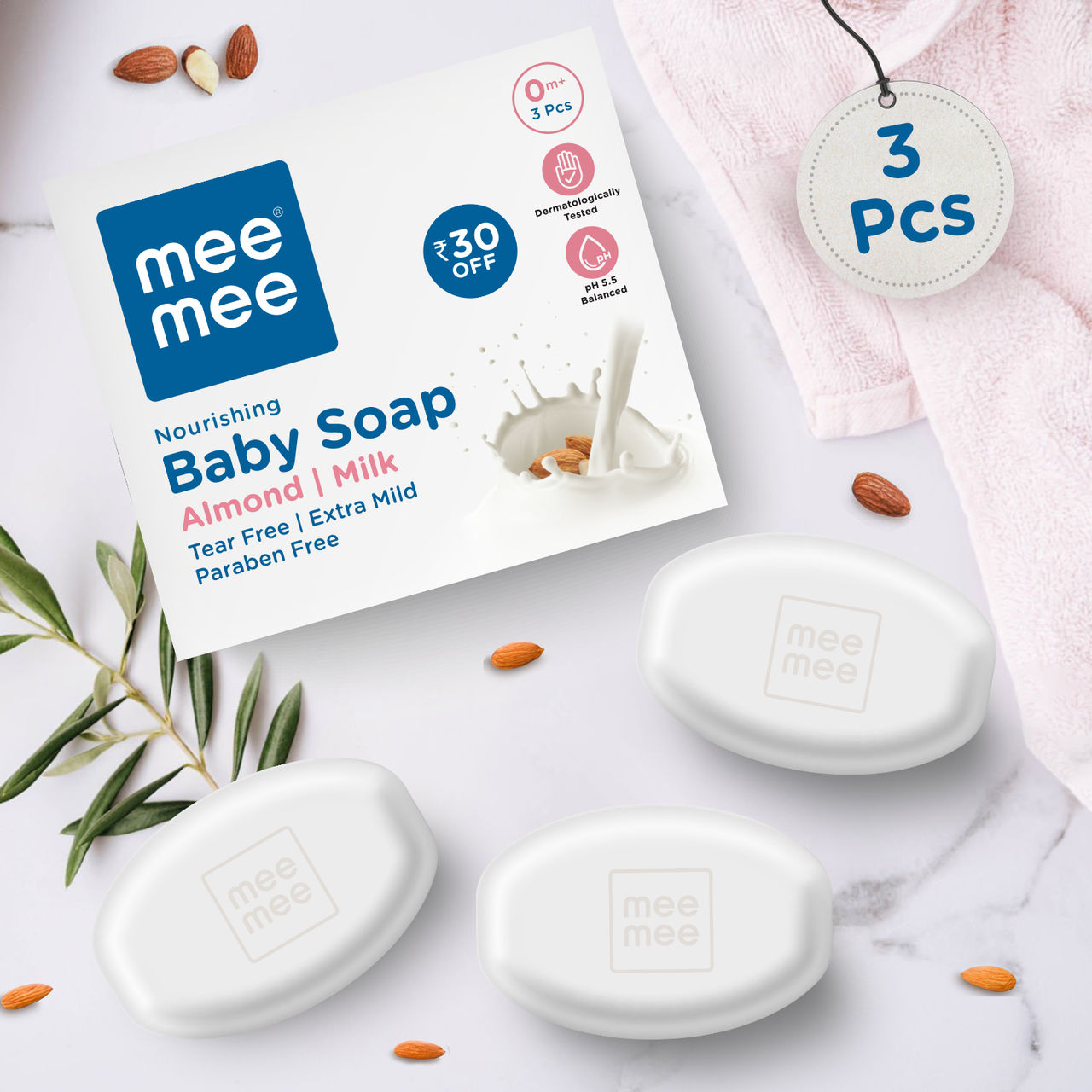 Mee Mee Nourishing Natural Baby Soap For Kids | 0+ months
