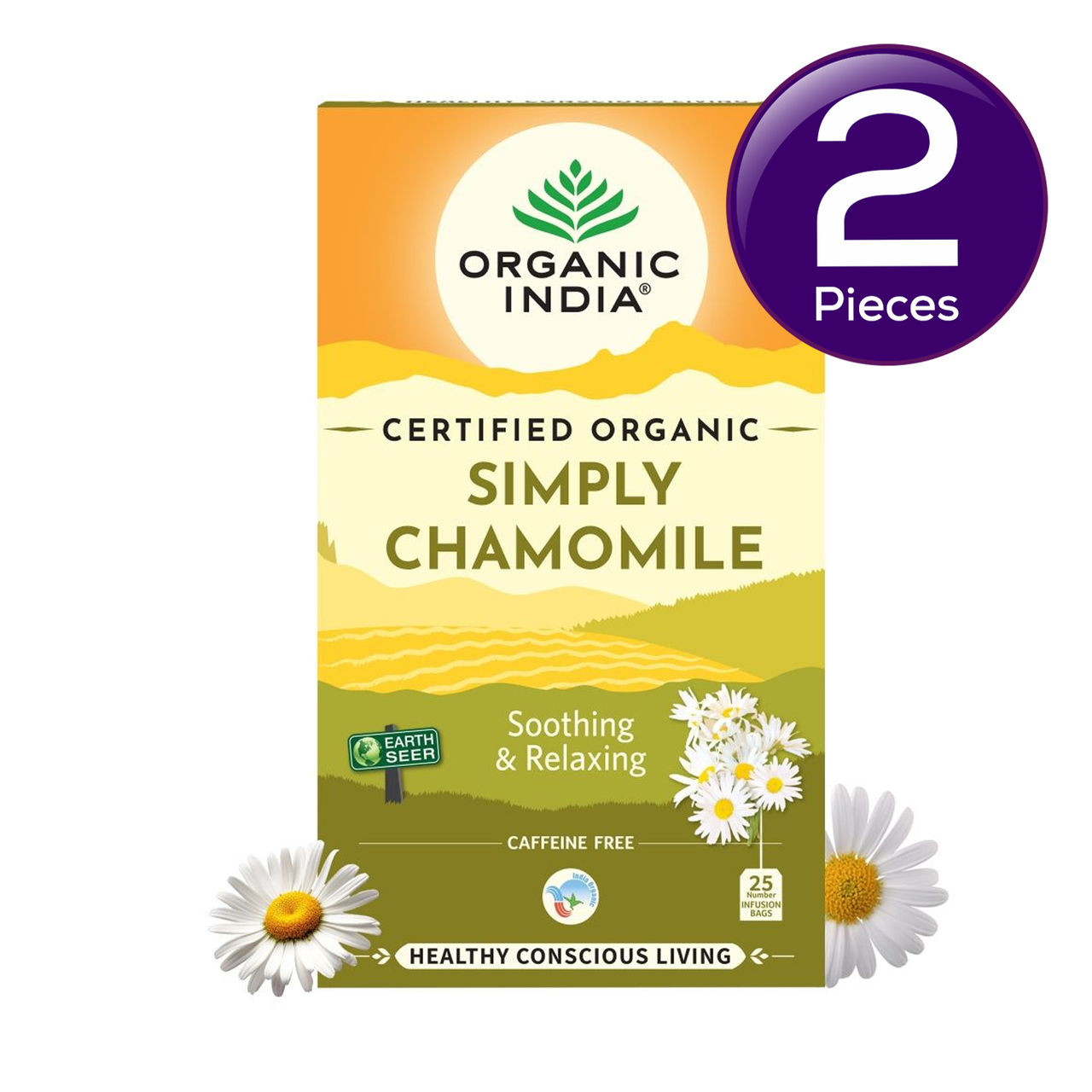 Organic India Simply Chamomile 25 pc Combo