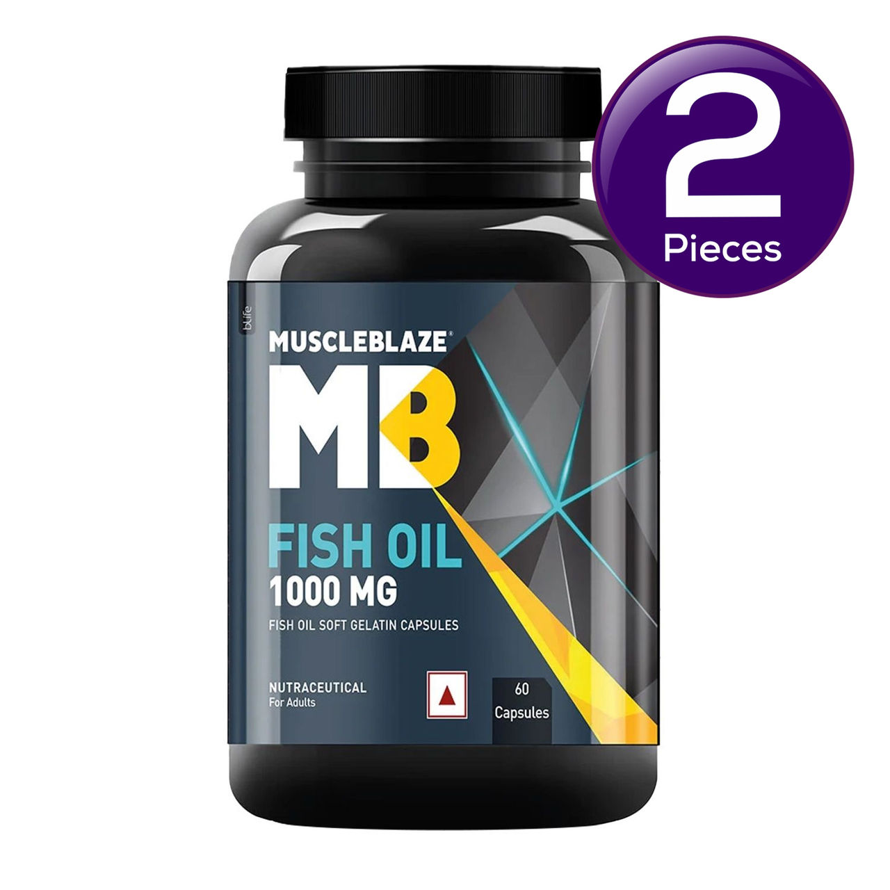 MuscleBlaze Omega 3 Fish Oil Gold 60 pc Combo
