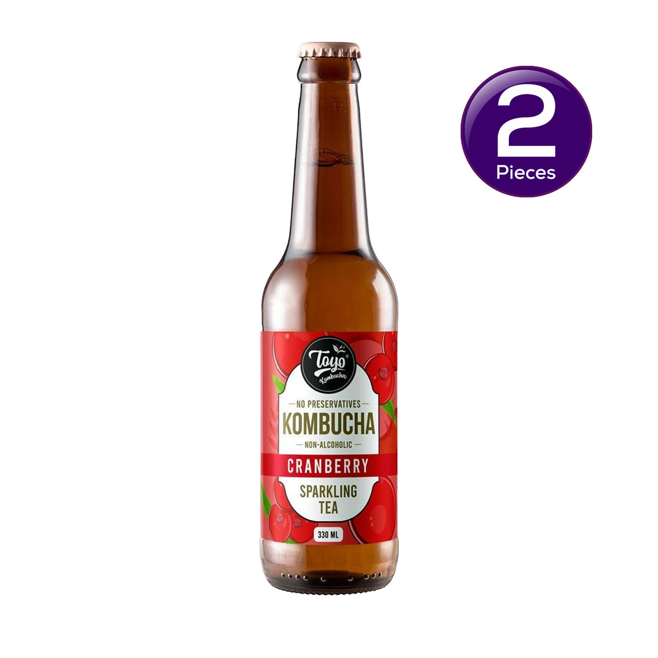 Toyo Kombucha Cranberry Kombucha 330 ml Combo
