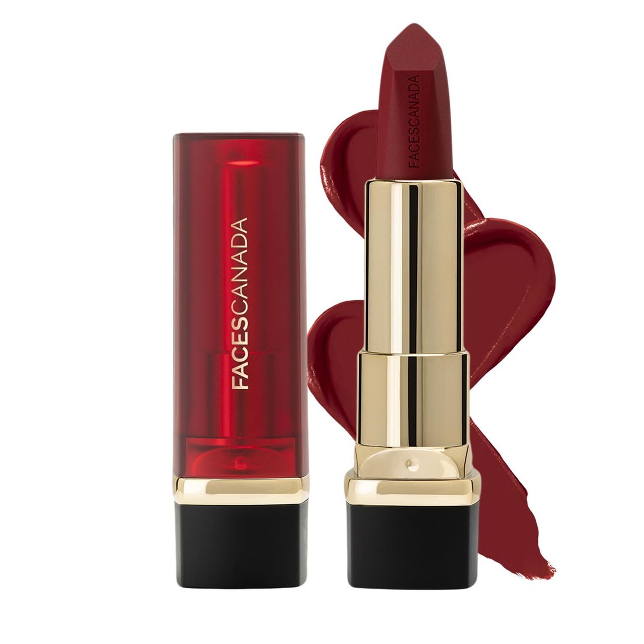 Faces Canada Comfy Matte Creme Lipstick - Go For It 02, 8HR Long Stay | Intense Color