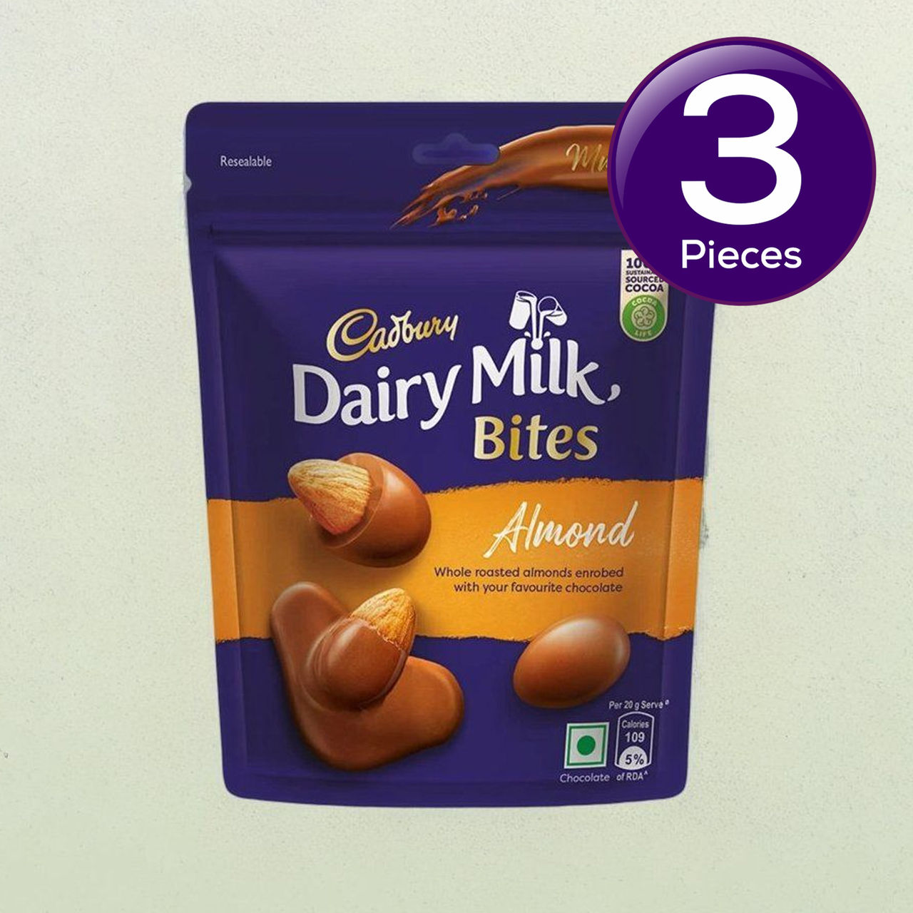 Cadbury Dairy Milk Bites - Chocolate Almond 54 g Combo