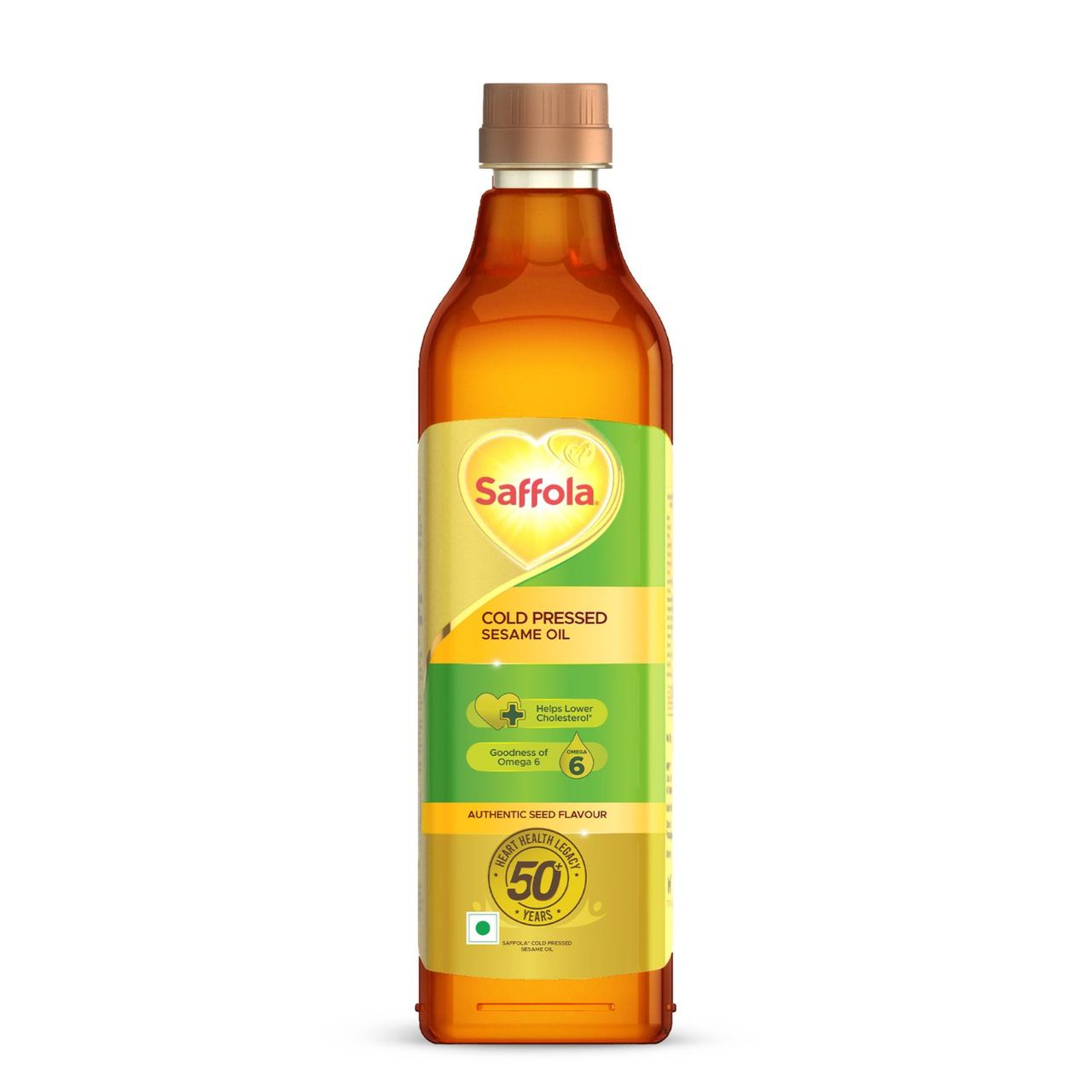 Saffola Cold Pressed Sesame Oil | 100% Cold Pressed Sesame Seed Oil | Helps Lower Cholesterol