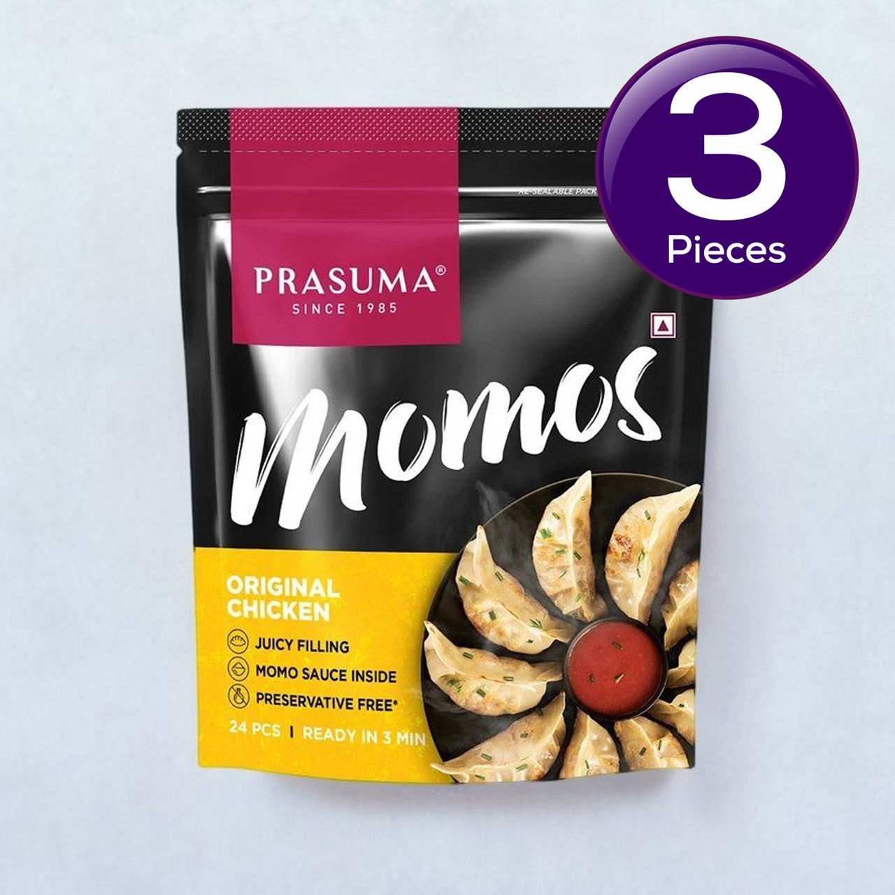 Prasuma Momos Original Chicken 24 pc Combo