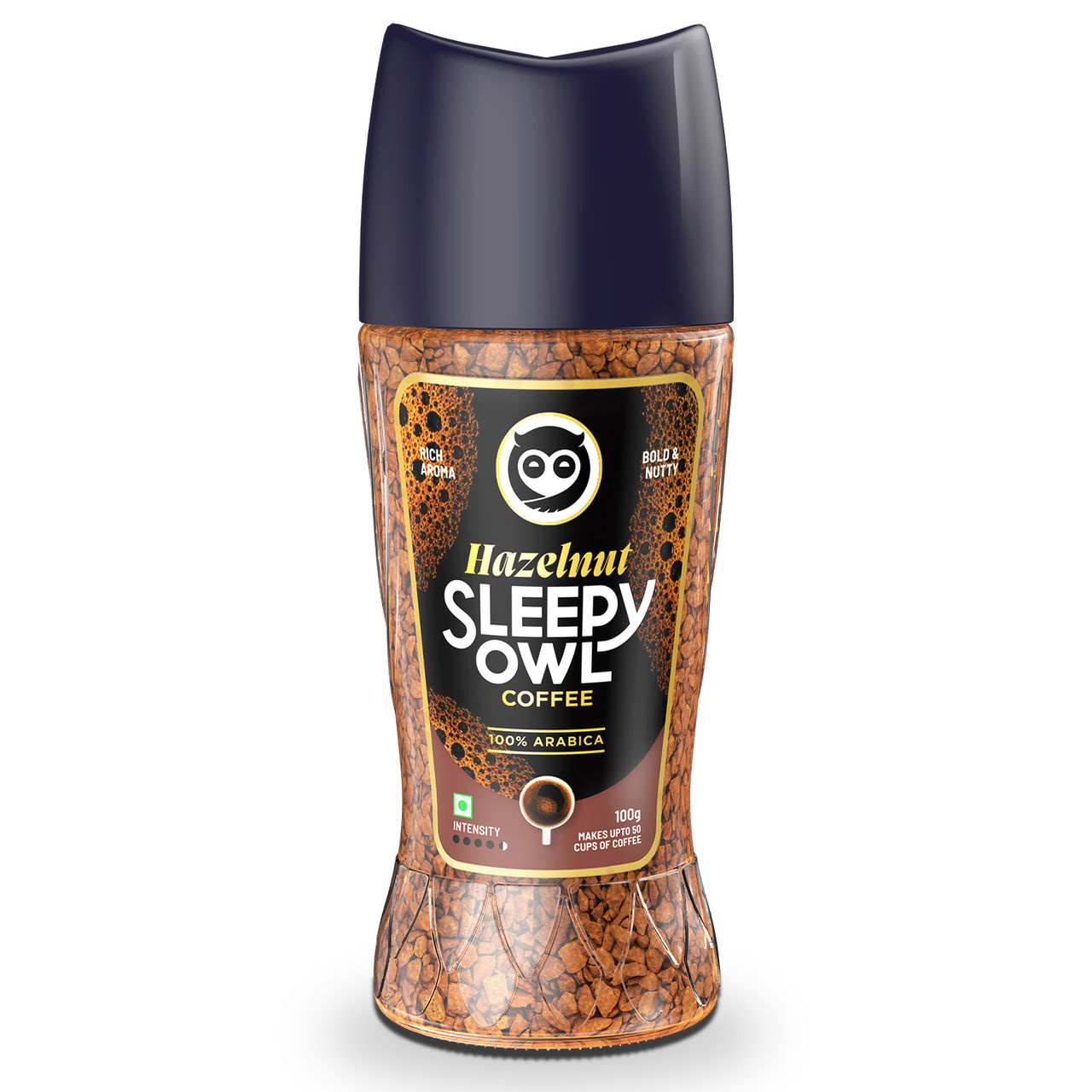 Sleepy Owl 100% Arabica Hazelnut Medium Roast Instant Coffee