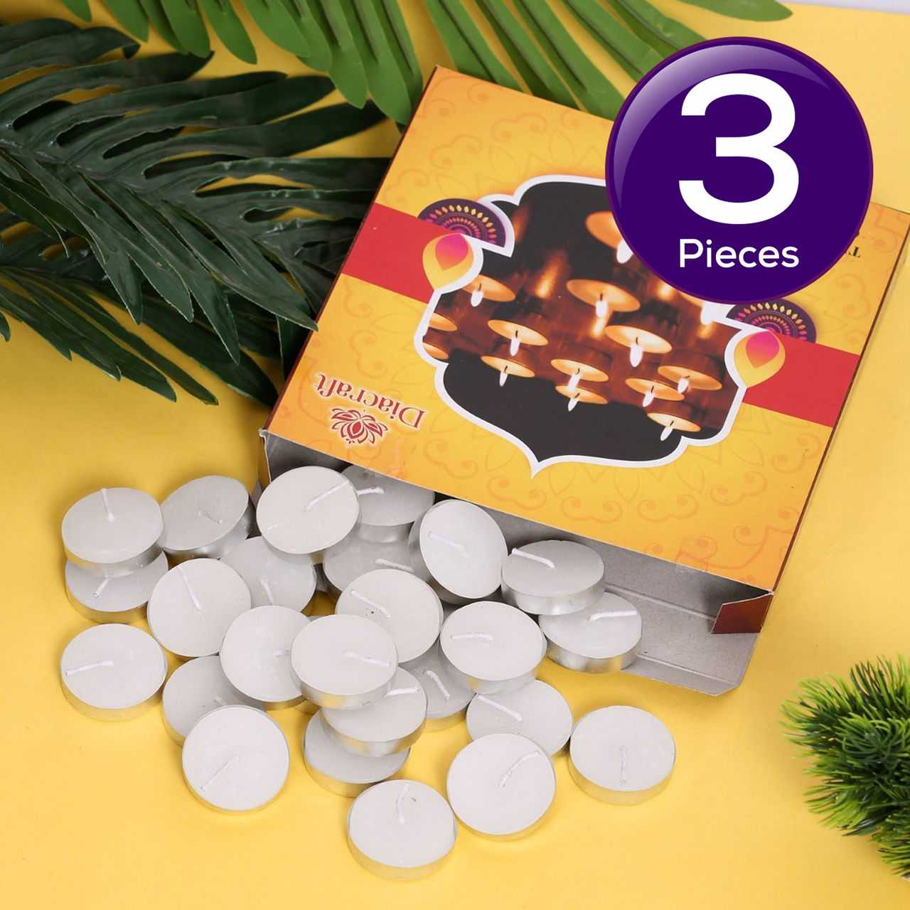 Pichai Tea Light Candles | Pack Of 50 50 pc Combo