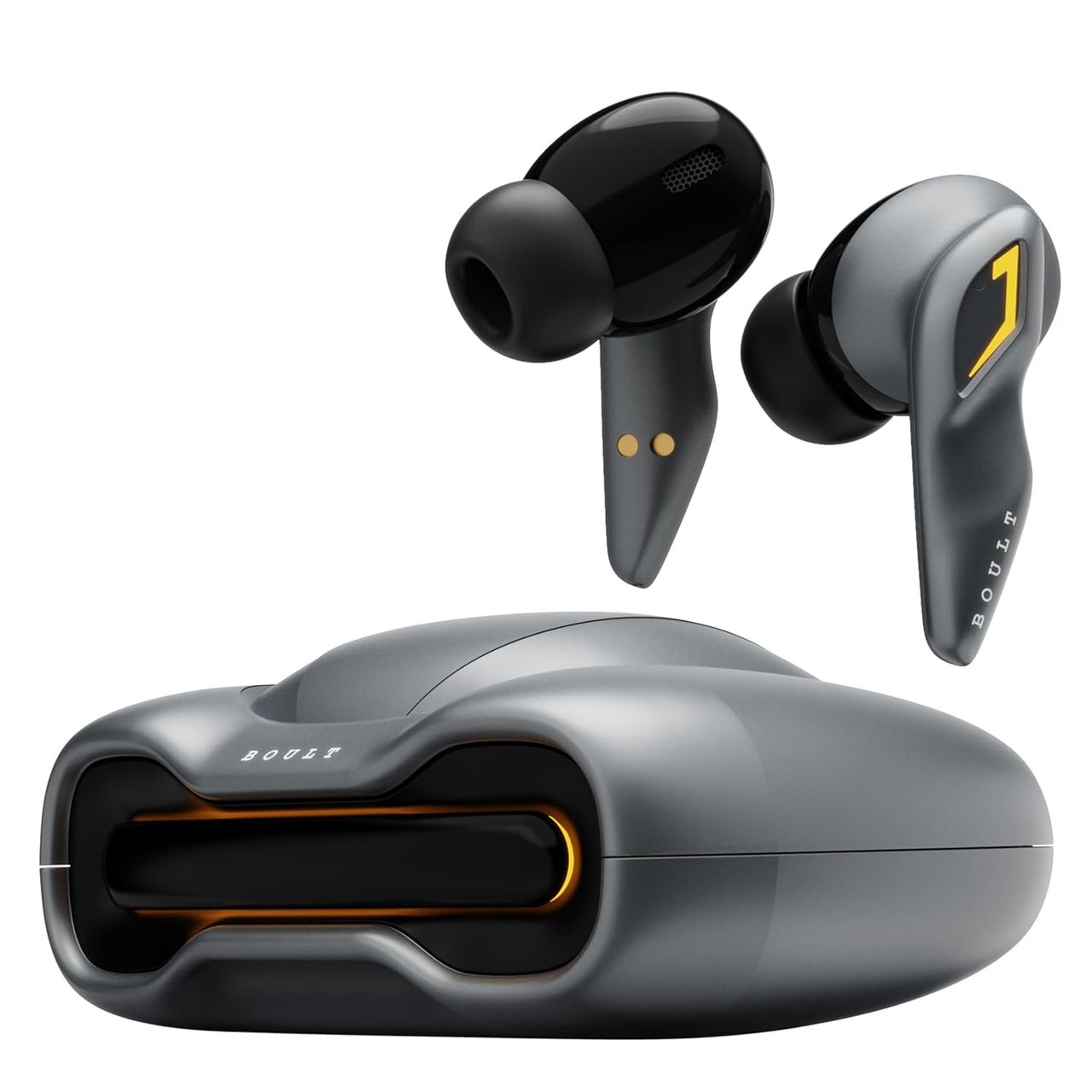 Boult Astra with Quad Mic ENC, 48Hrs Battery, Low Latency Gaming (Smoky Metal, True Wireless)