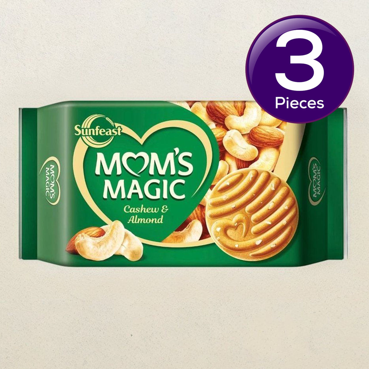 Sunfeast Mom's Magic Cashew & Almond Cookies Packet 560 g Combo