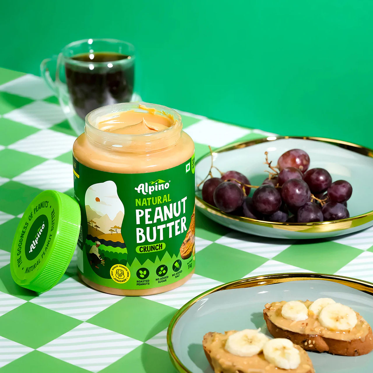 Alpino Natural Peanut Butter Crunch (Unsweetened)