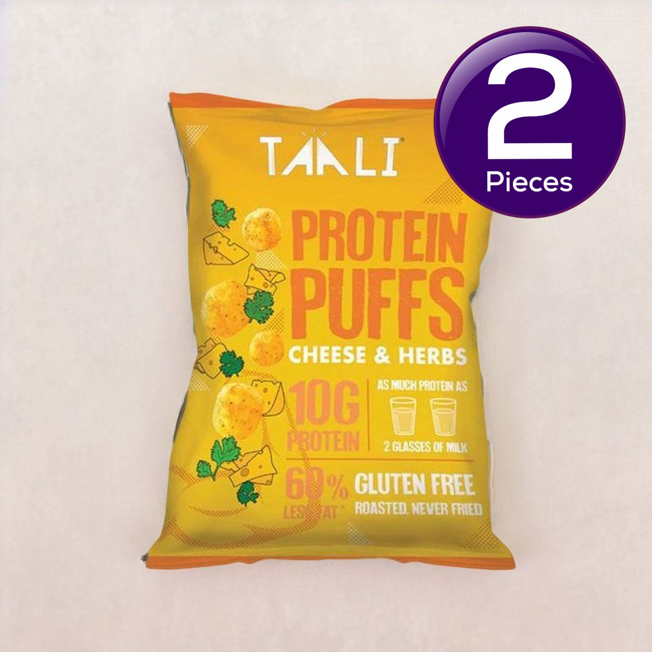 Taali Protein Puffs - Cheese & Herbs 60 g Combo