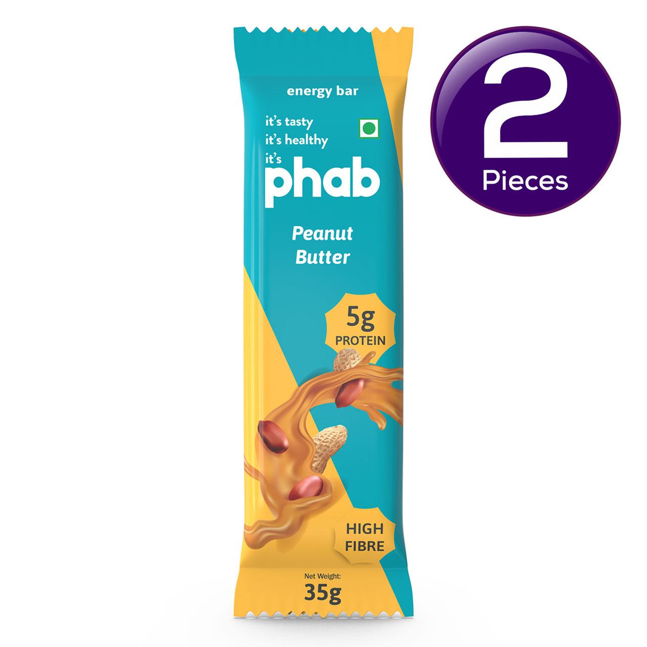 Phab Protein Energy Bar Peanut Butter 35 g Combo